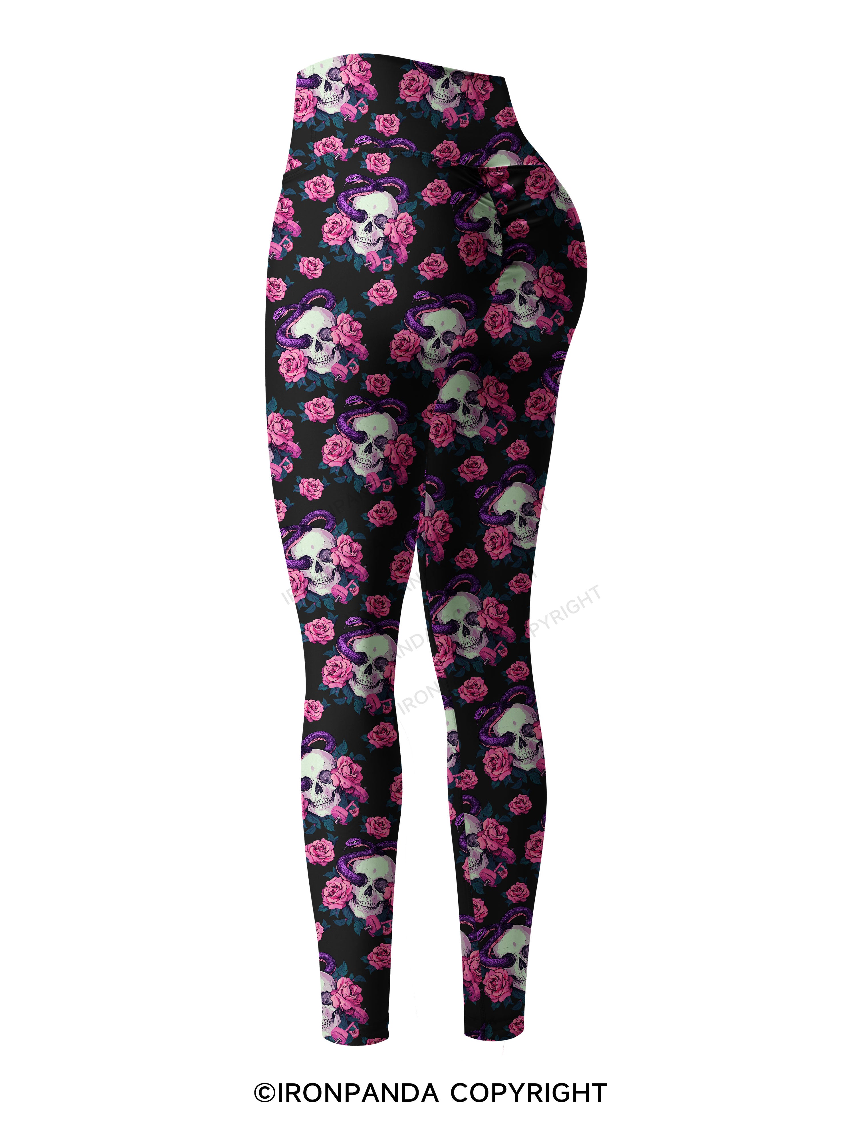 DEAD INSIDE BUT STILL MADE IT TO THE GYM Printed Yoga Pants