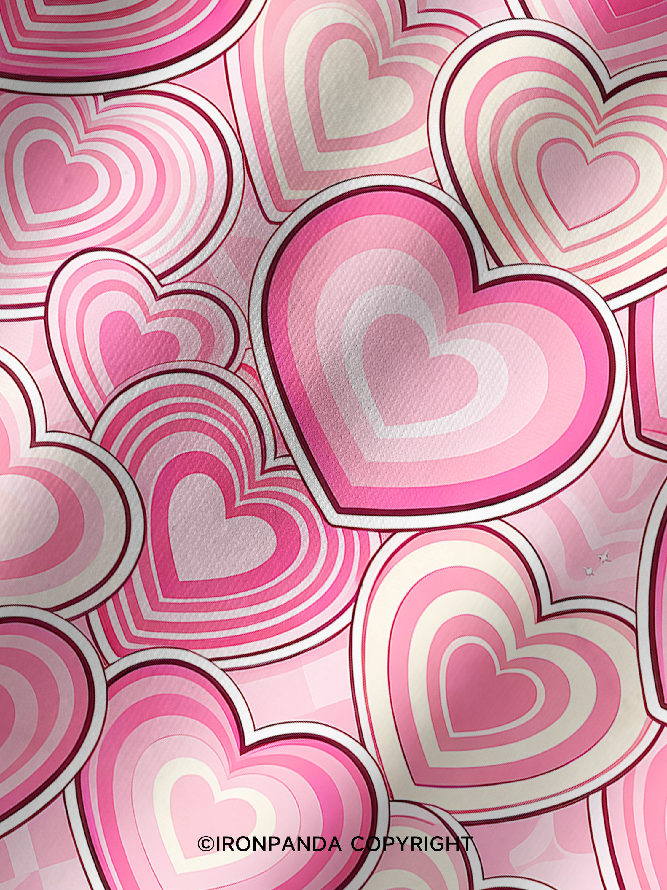 Candy Hearts Printed Yoga Shorts