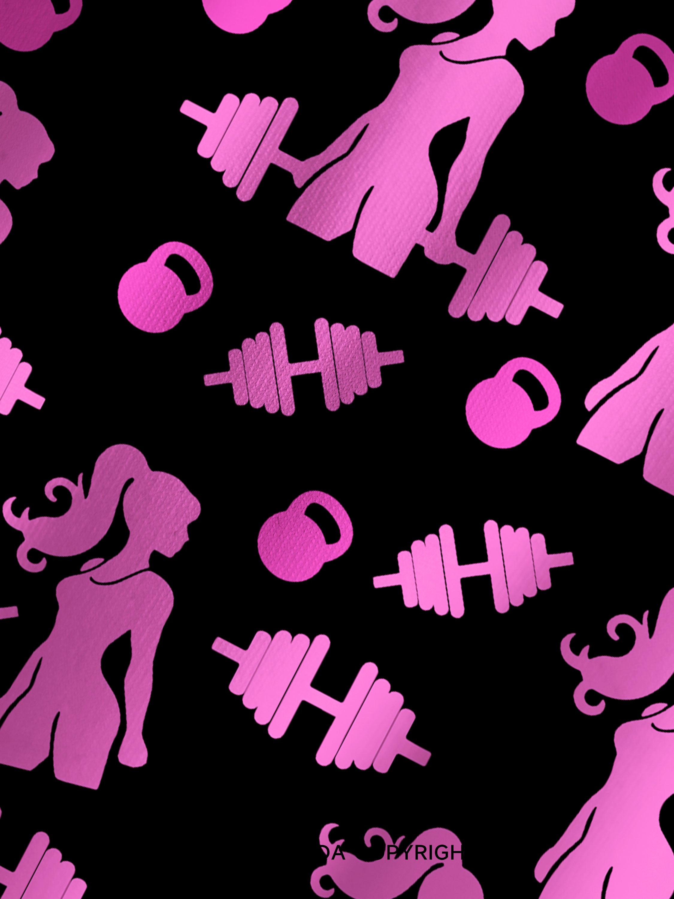 PINK POWERLIFT Printed Yoga Shorts