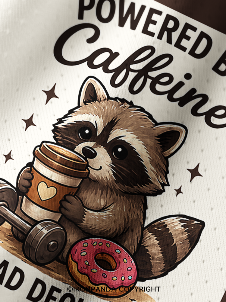 POWERED BY CAFFEINE & BAD DECISIONS RACCOON Pro Mesh Jersey