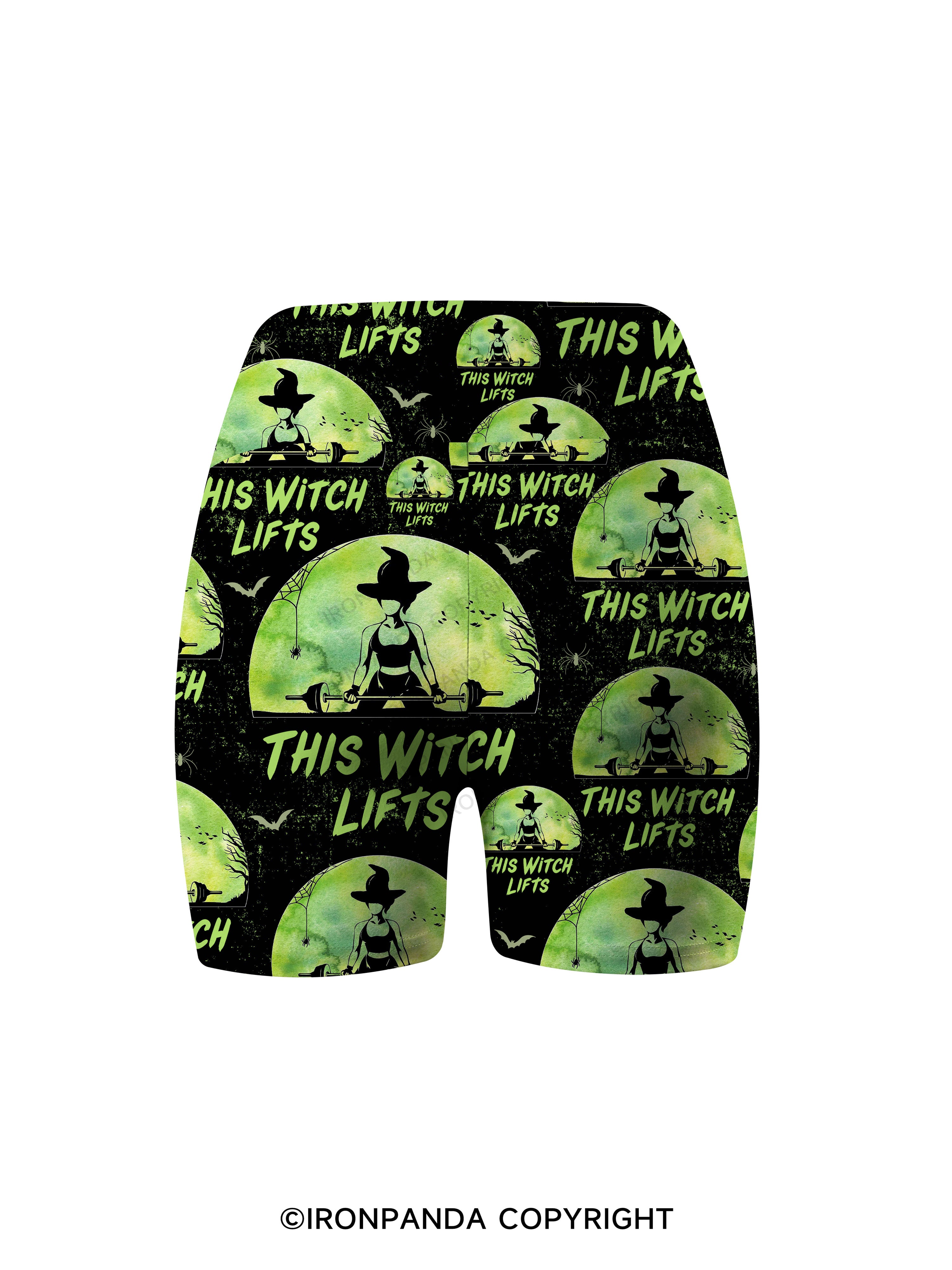 THIS WITCH LIFTS Printed Yoga Cycling Shorts