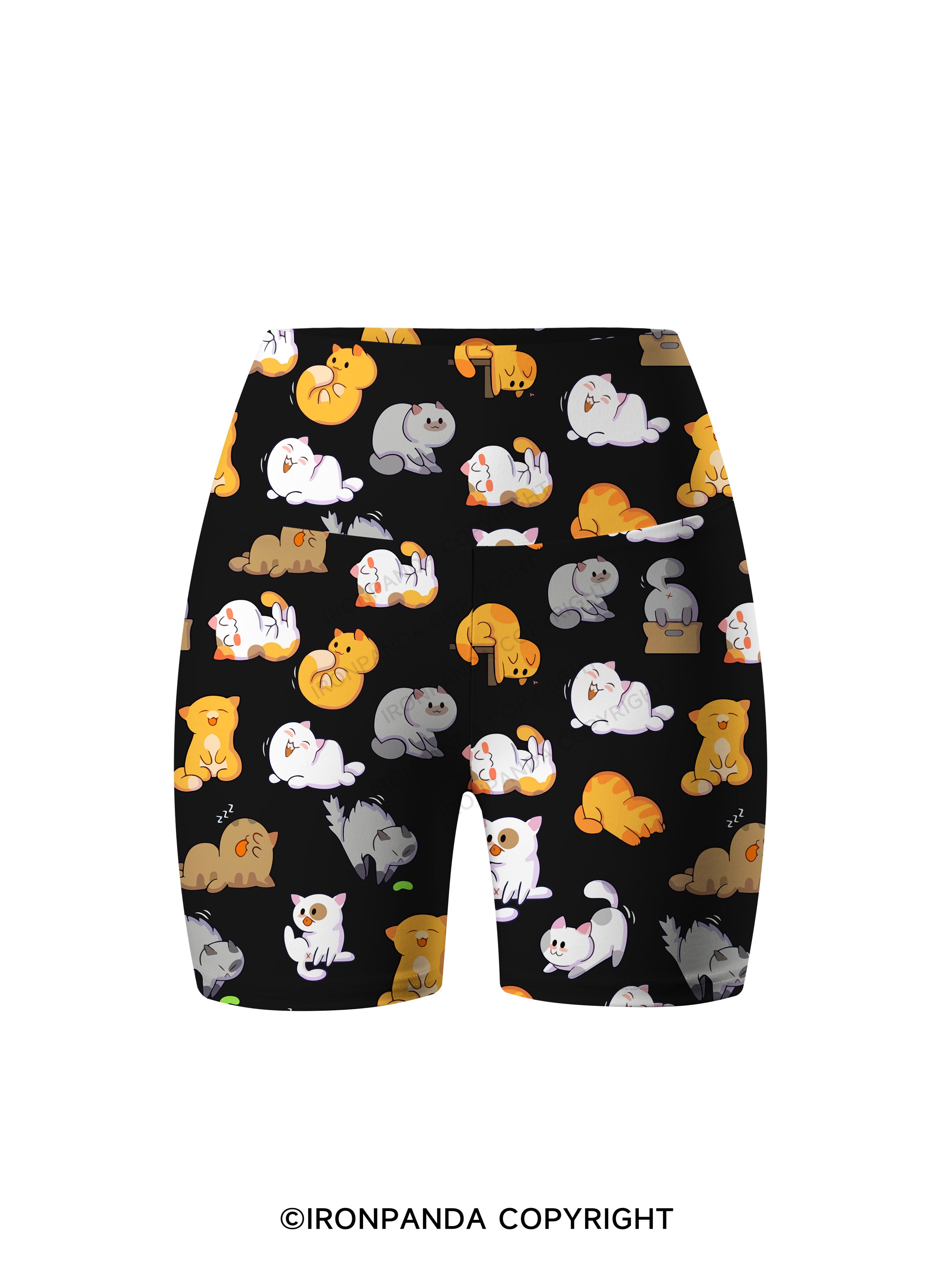 CAT YOGA Printed Yoga Cycling Shorts
