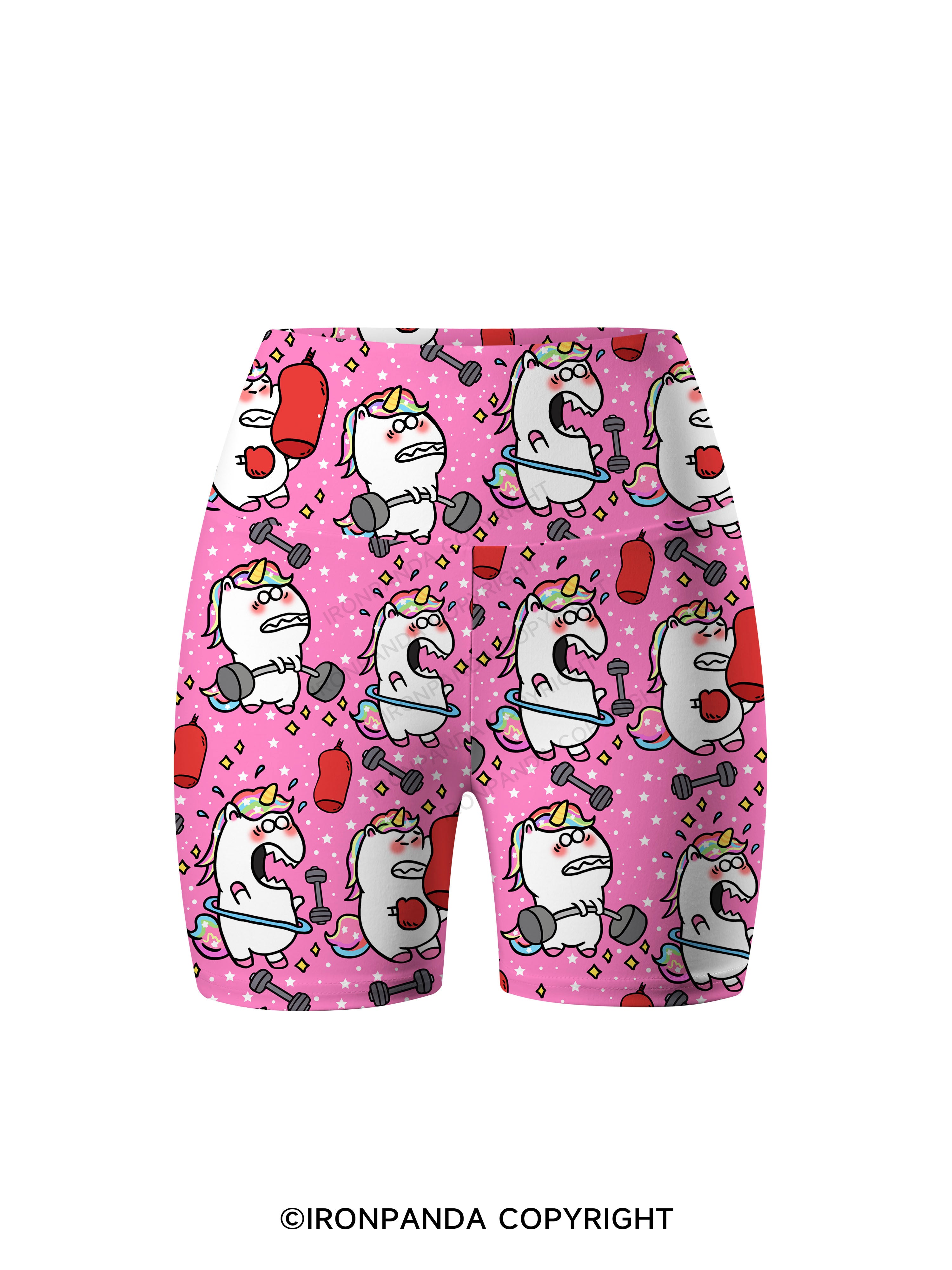 Sweat & Sparkle Printed Yoga Cycling Shorts
