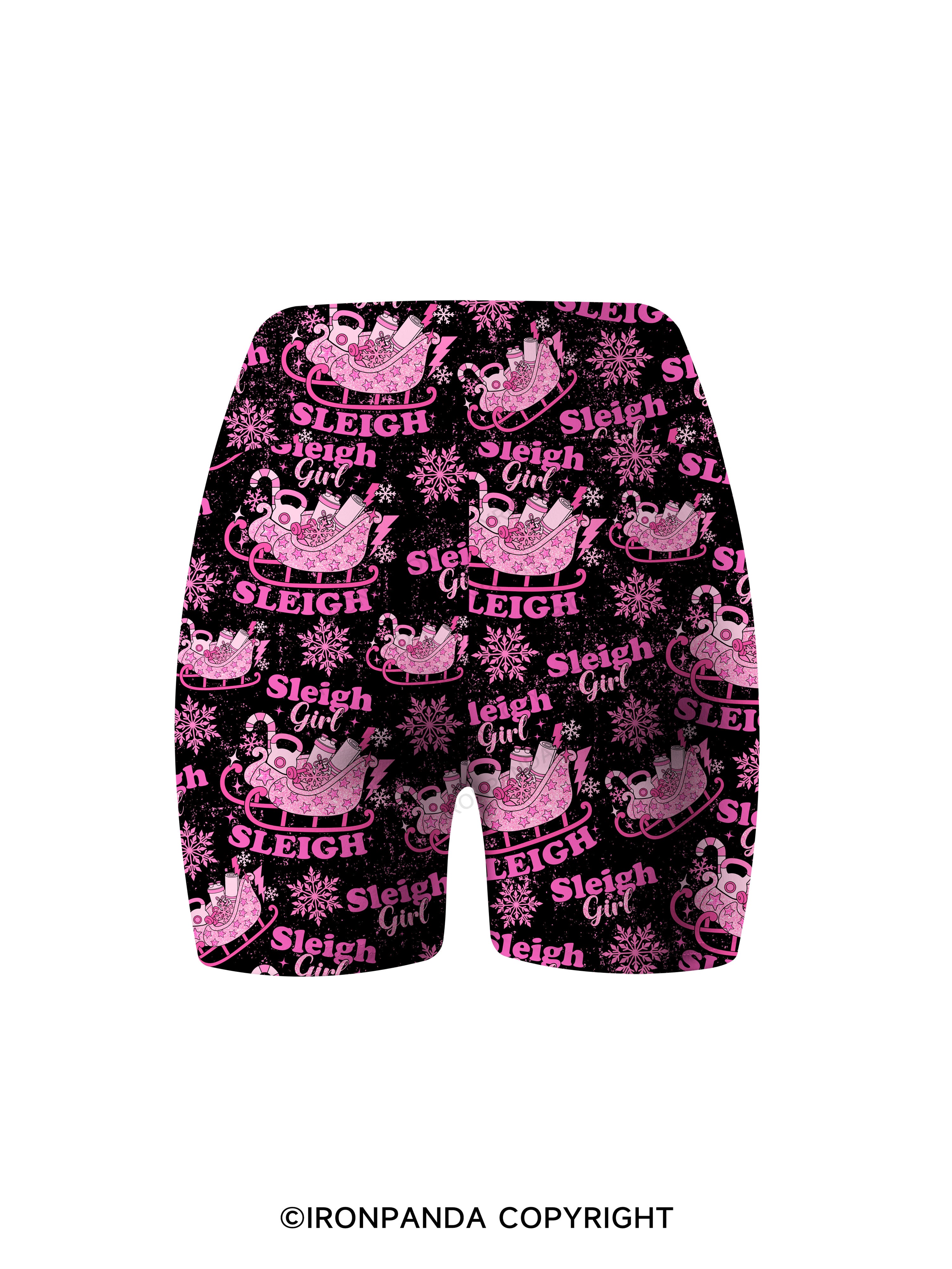 sleigh girl sleigh Printed Yoga Cycling Shorts
