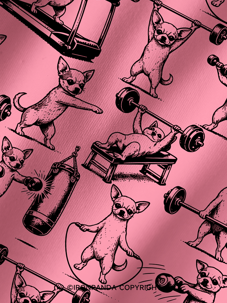 Chihuahua Workout Printed Yoga Shorts