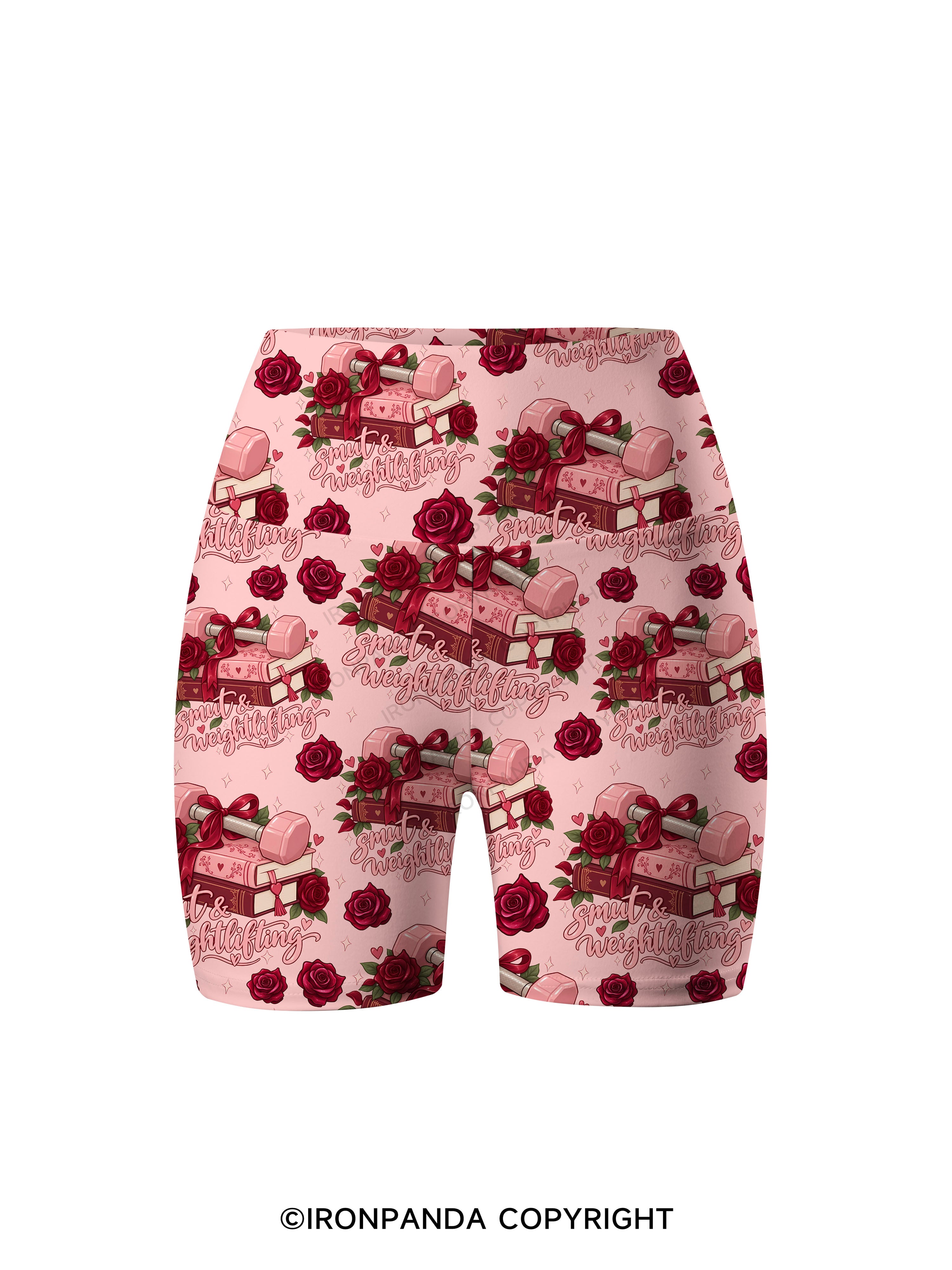 Smut & Weightlifting Printed Yoga Cycling Shorts