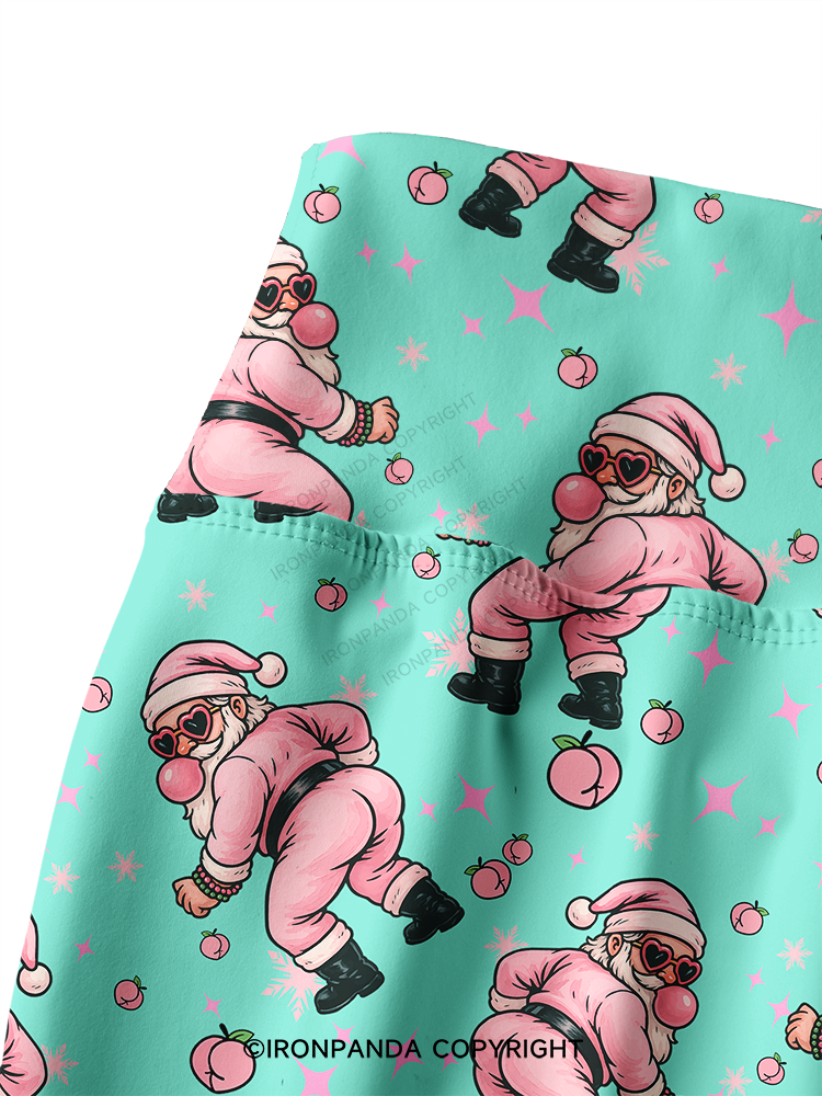 MERRY THICC-MAS Fitness Printed Yoga Pants