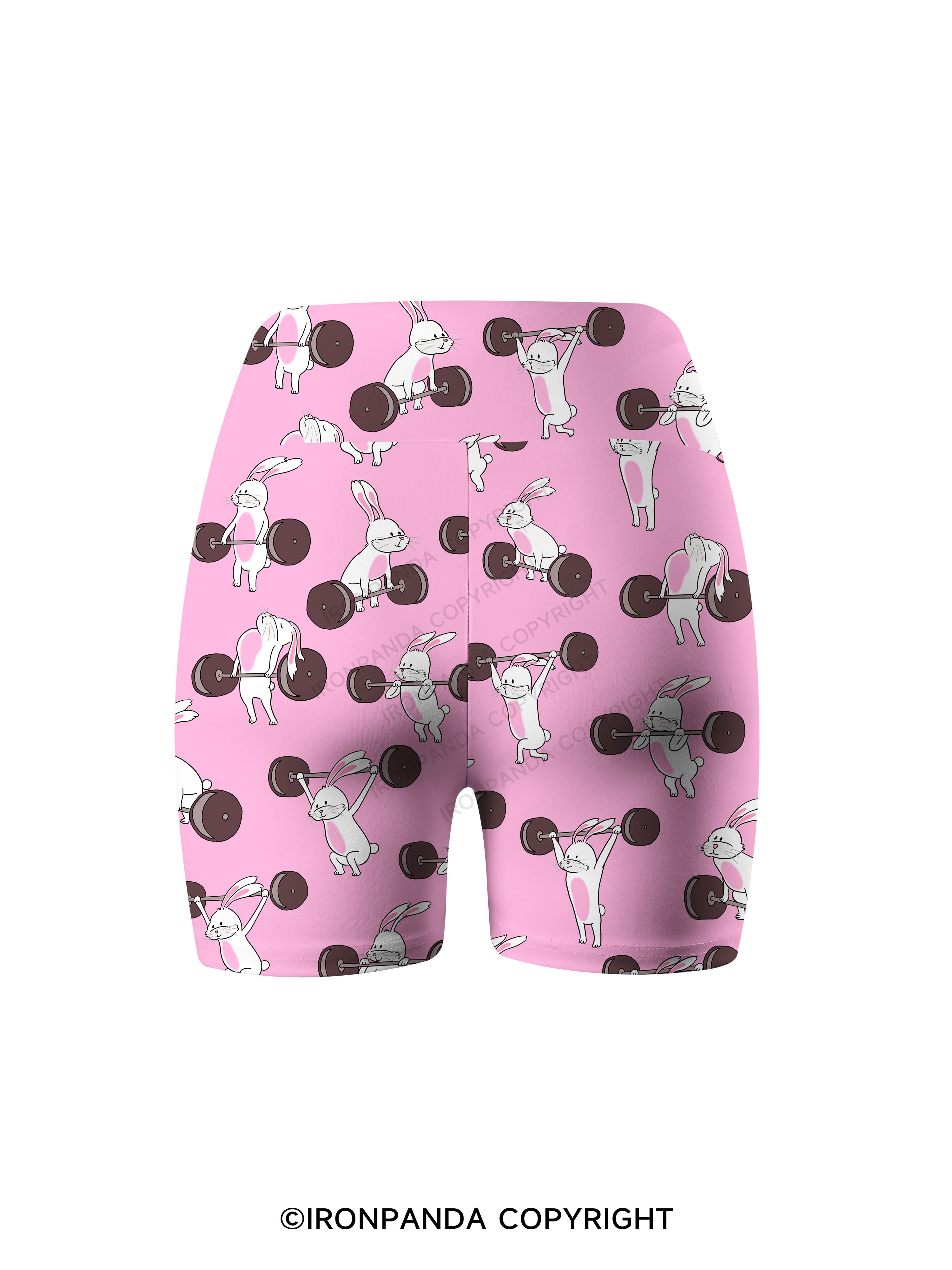 Lift Like Bunny Printed Yoga Cycling Shorts