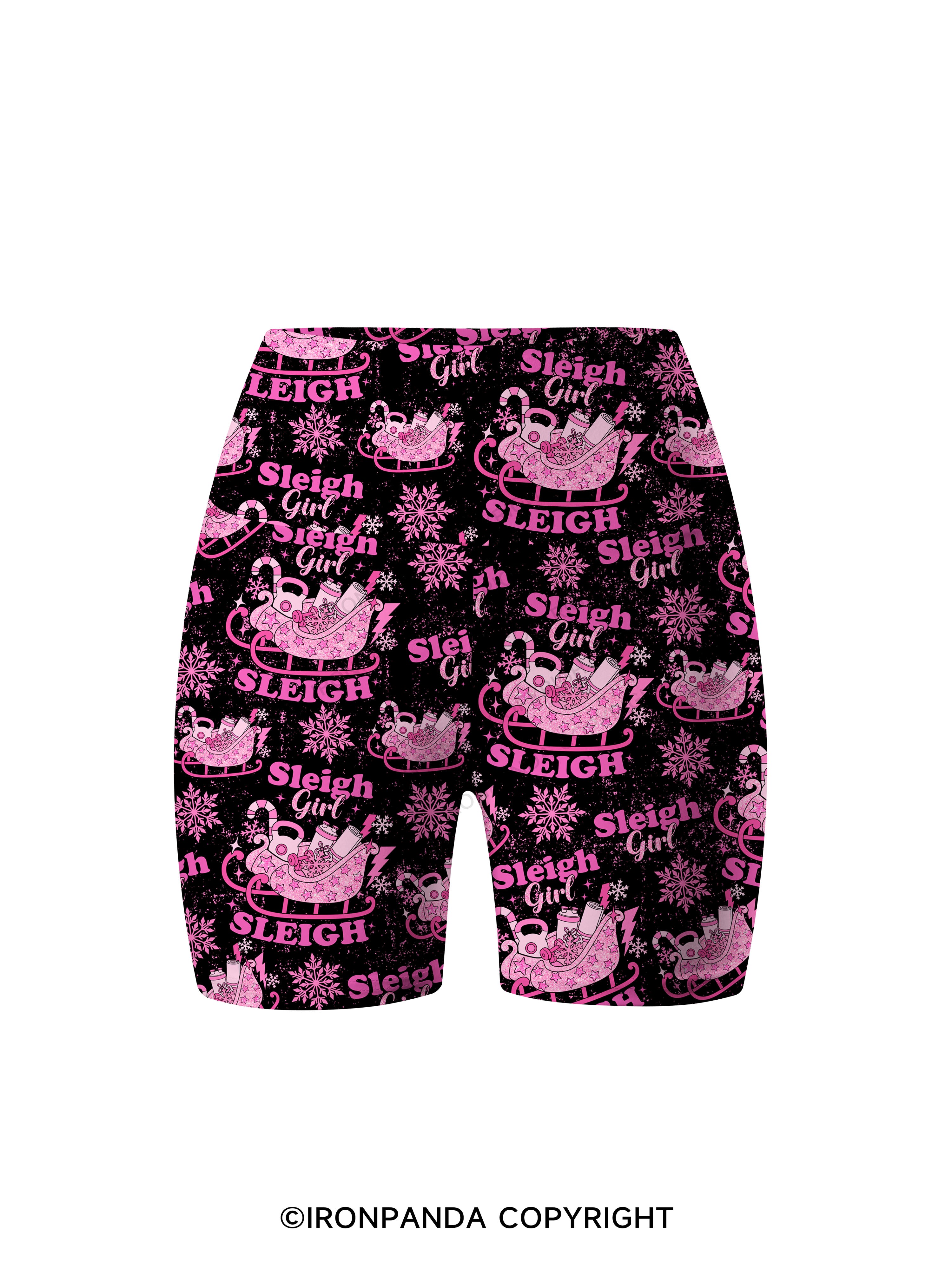 sleigh girl sleigh Printed Yoga Cycling Shorts