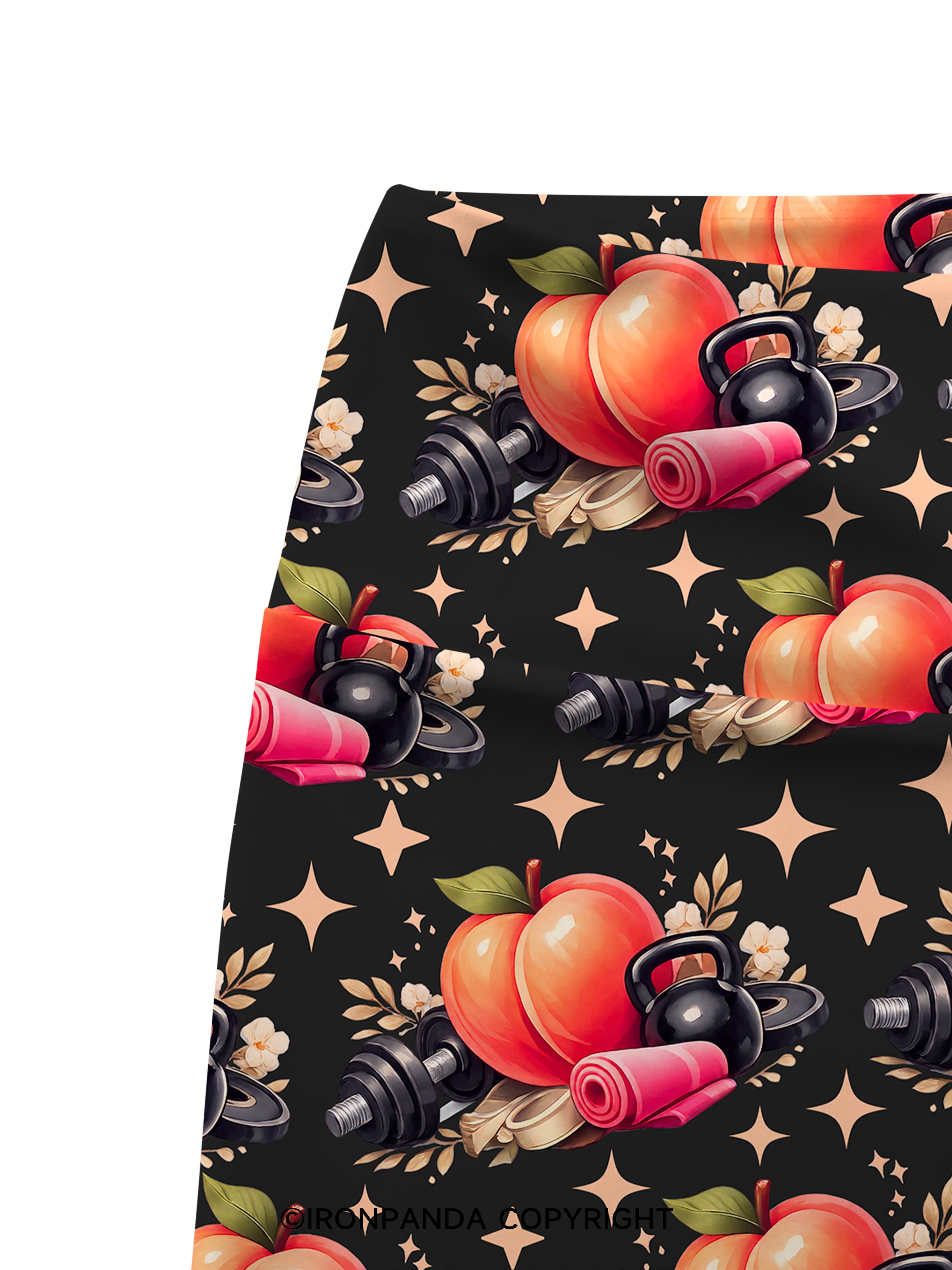 I'M NOT FINE, BUT AT LEAST MY GLUTES ARE Printed Yoga Cycling Shorts
