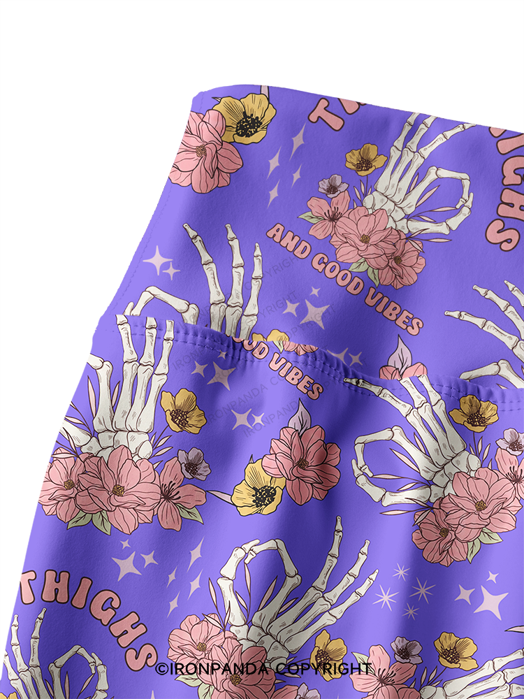 Funny Workout Printed Yoga Pants