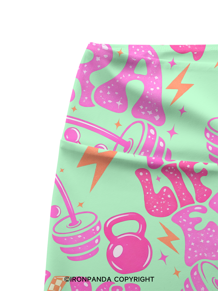 Lifting Is My Main Storyline Right Now Printed Yoga Cycling Shorts