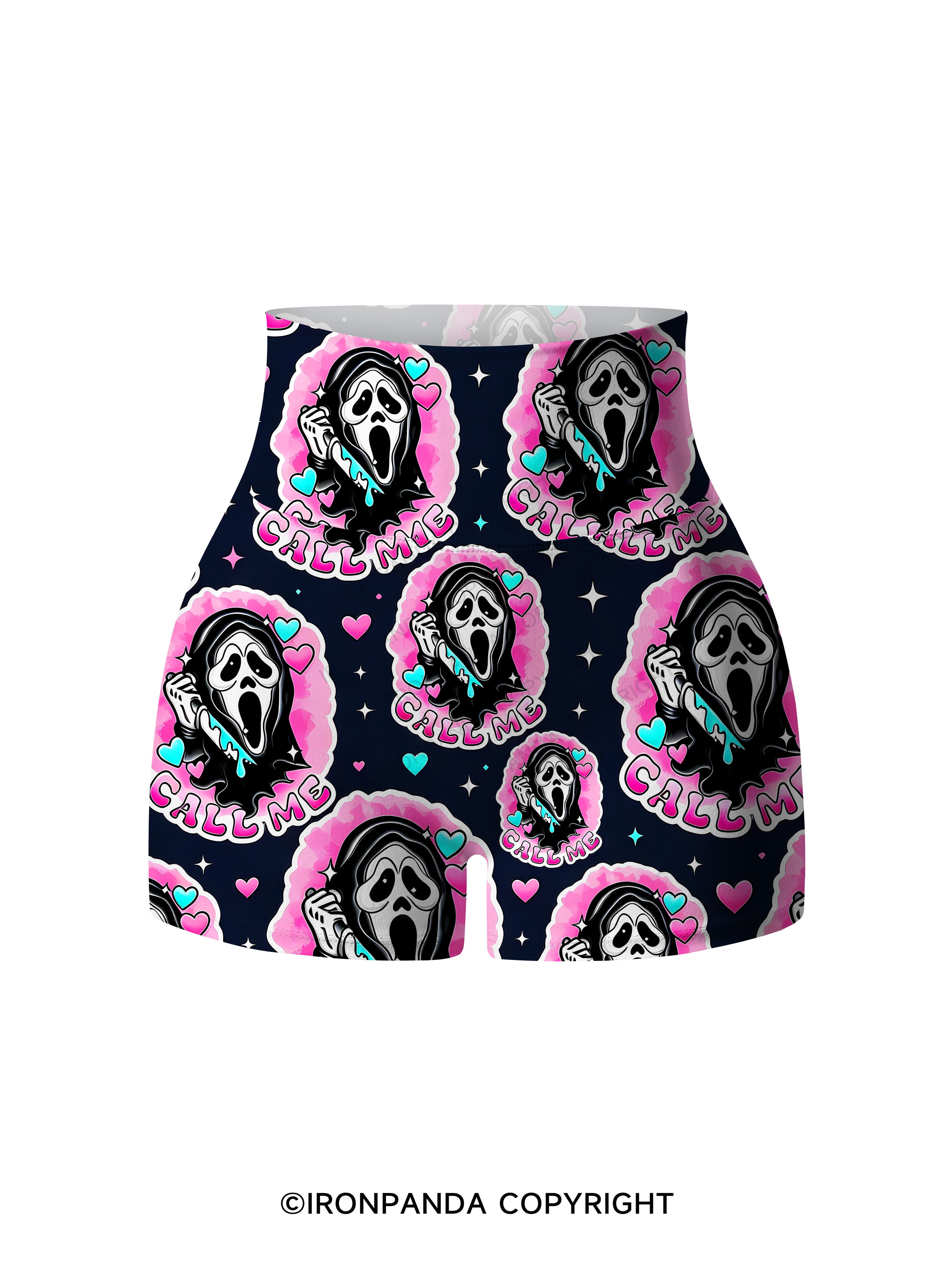 call me Printed Yoga Shorts
