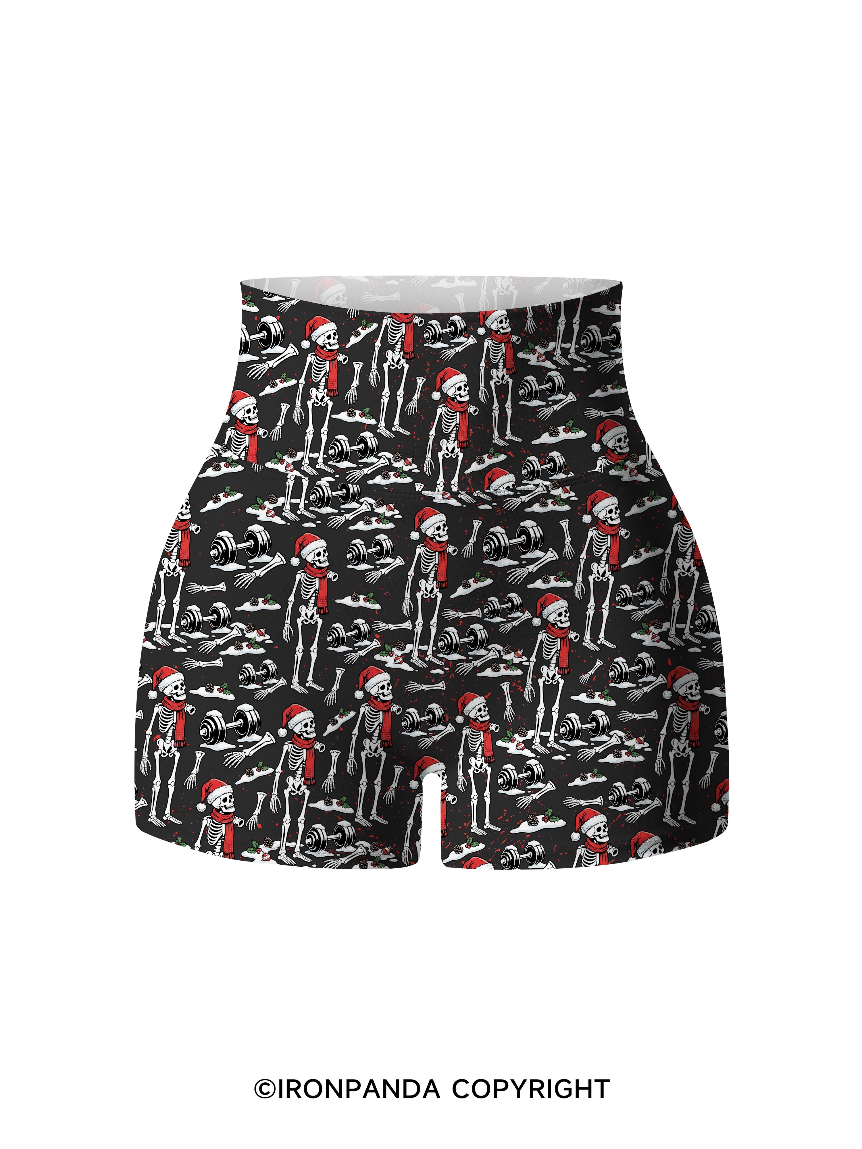 Well, ho ho nope Printed Yoga Shorts