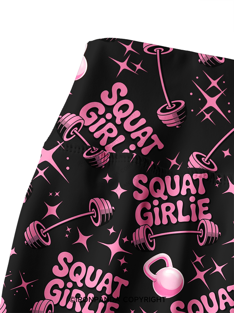 SQUAT GIRLIE Printed Yoga Pants