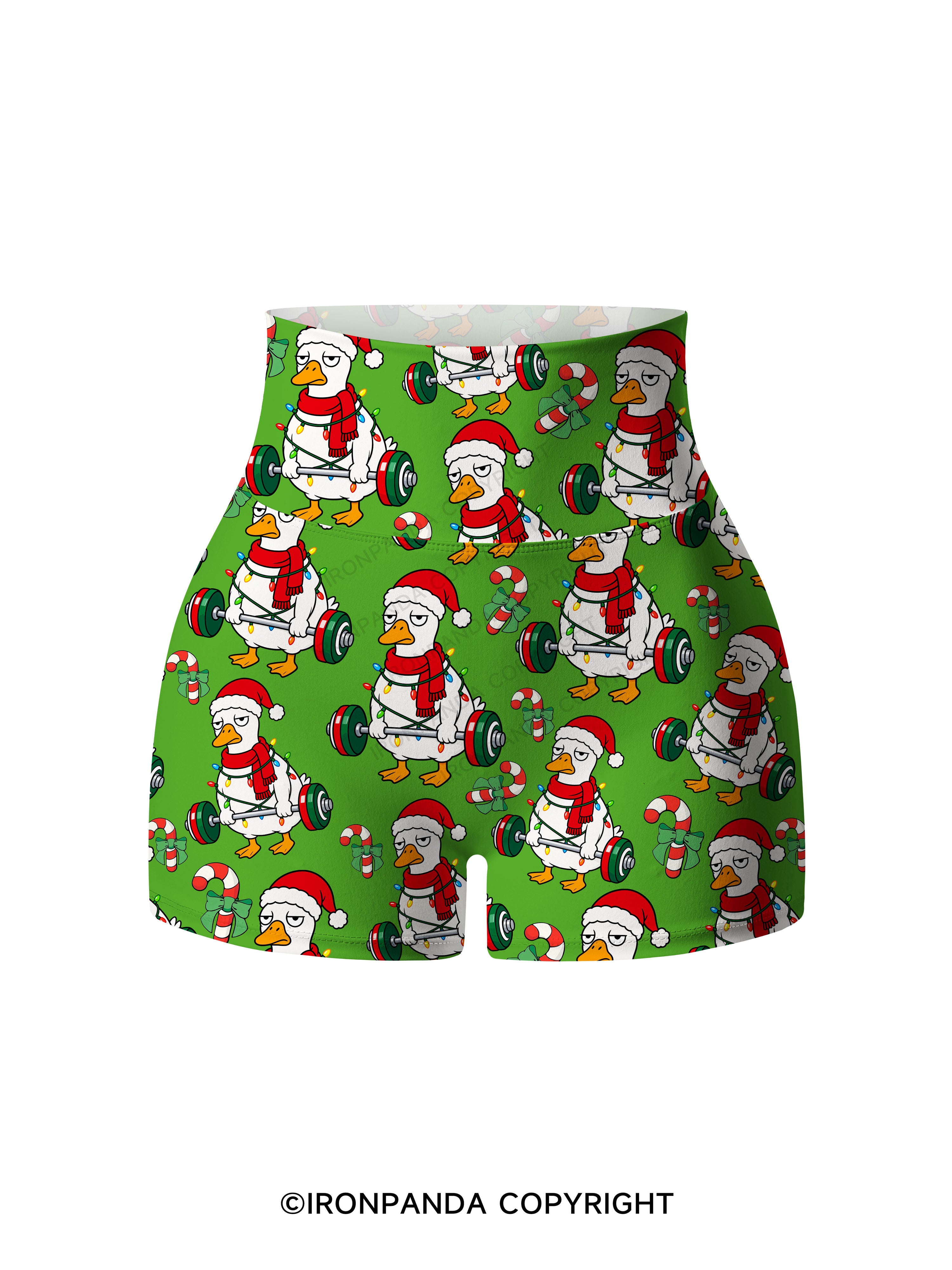 JUST GONNAJINGLE A BITI'M TIRED Printed Yoga Shorts