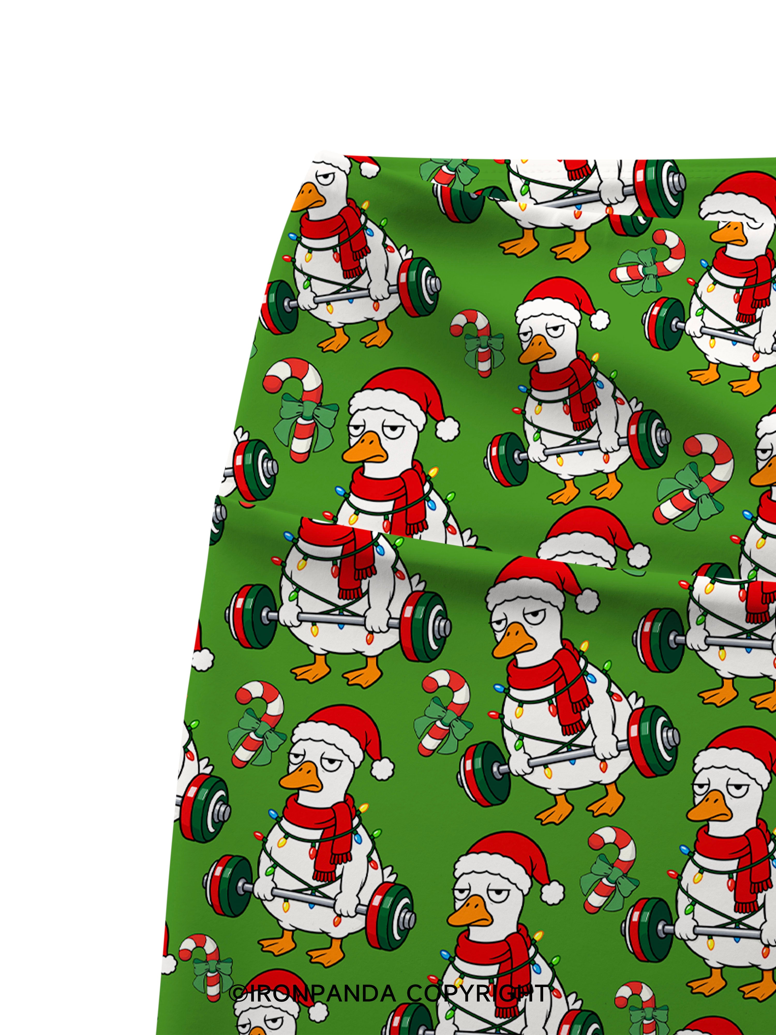 JUST GONNAJINGLE A BITI'M TIRED Printed Yoga Cycling Shorts
