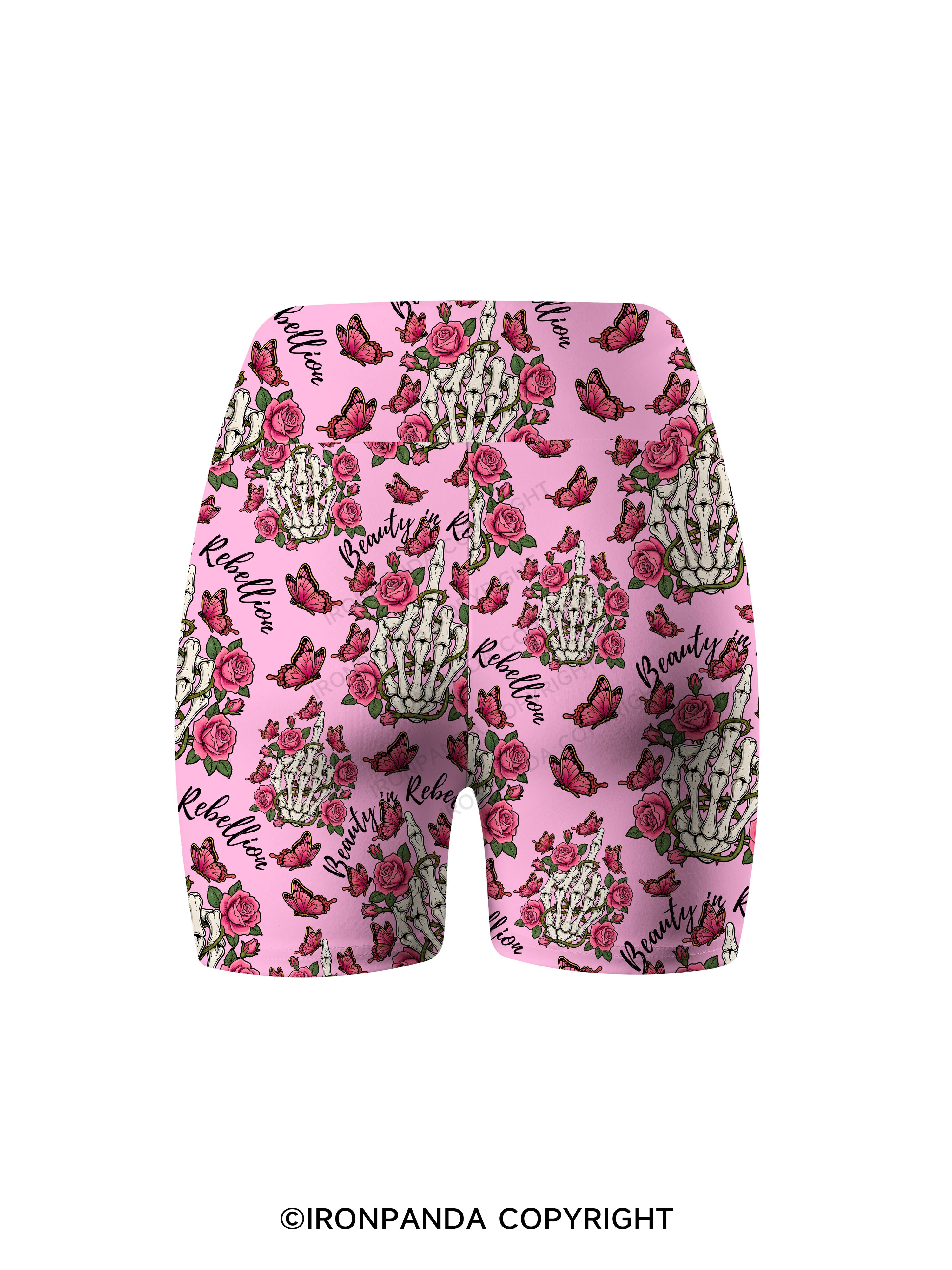 Beauty in Rebellion Printed Yoga Cycling Shorts