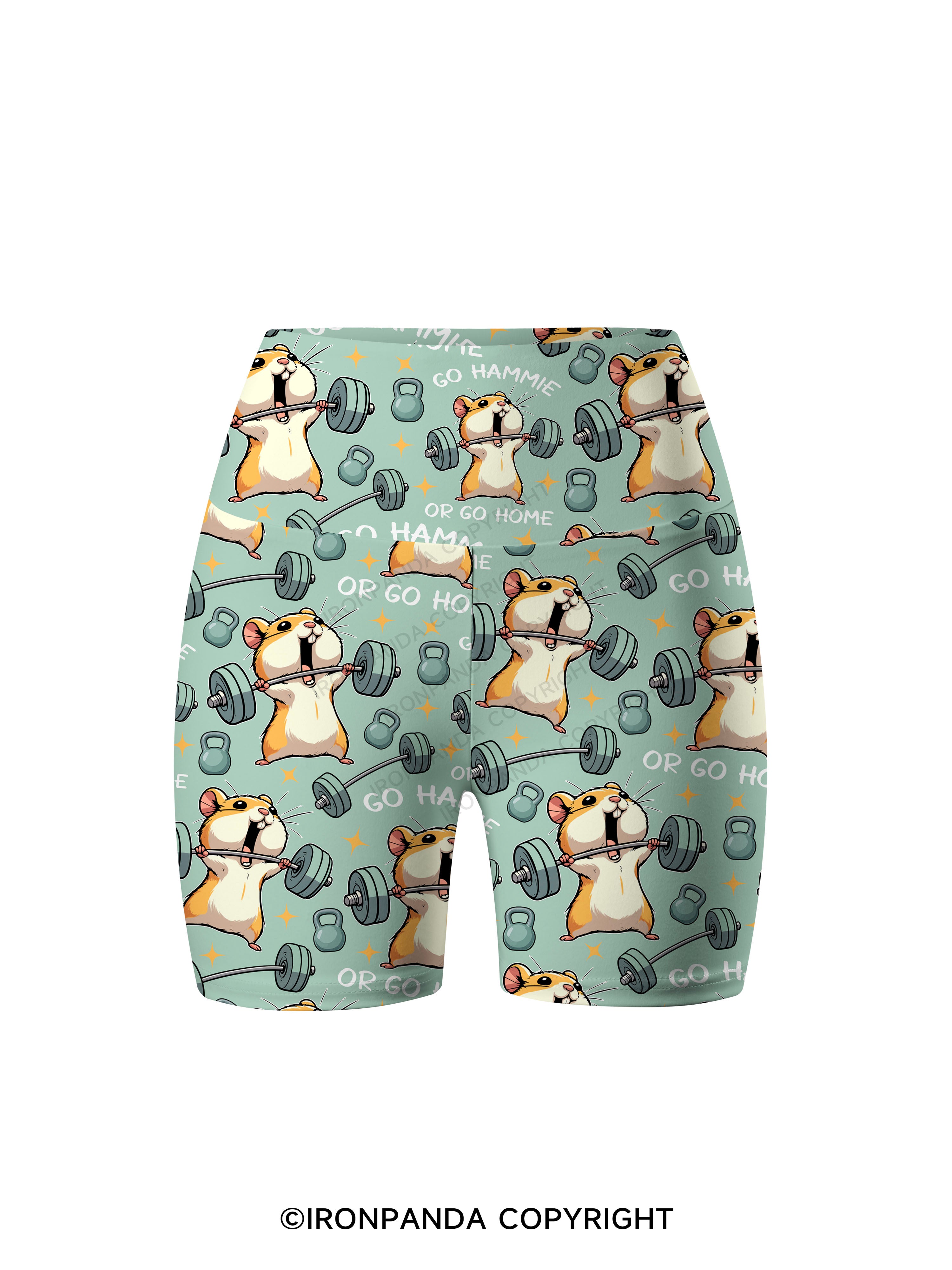 Go hammie or go home! Printed Yoga Cycling Shorts