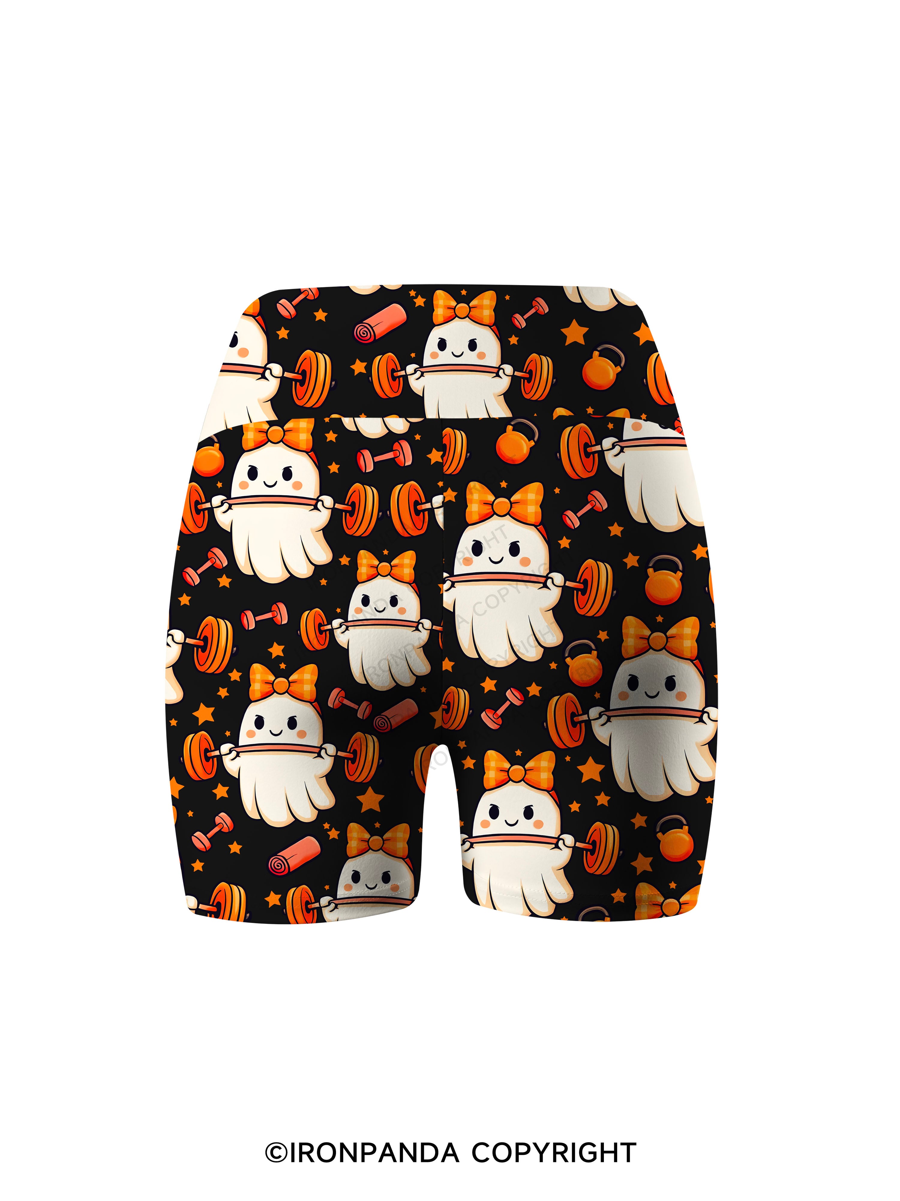 WORKING ON MY BOOTY Printed Yoga Cycling Shorts