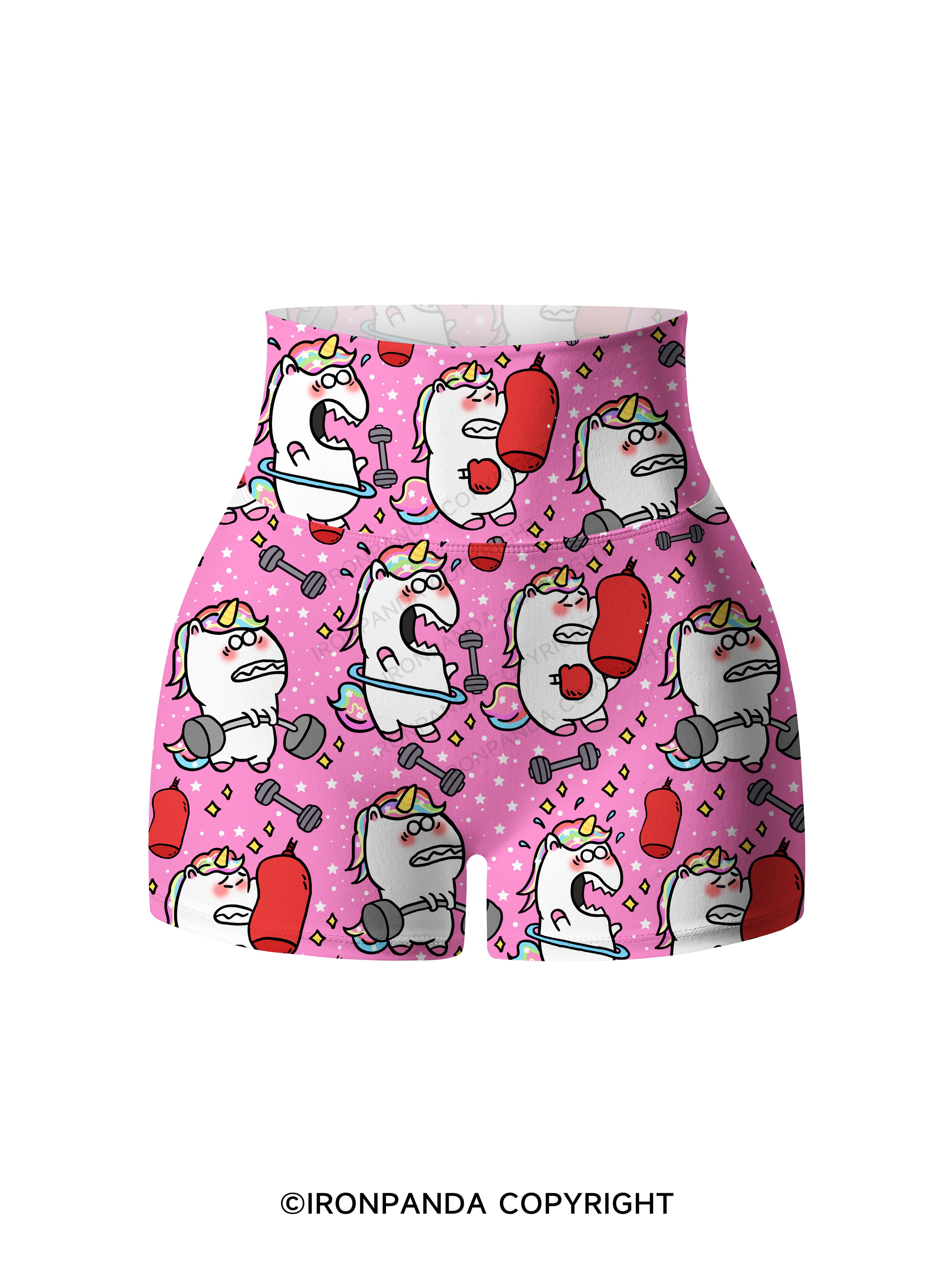 Sweat & Sparkle Printed Yoga Shorts