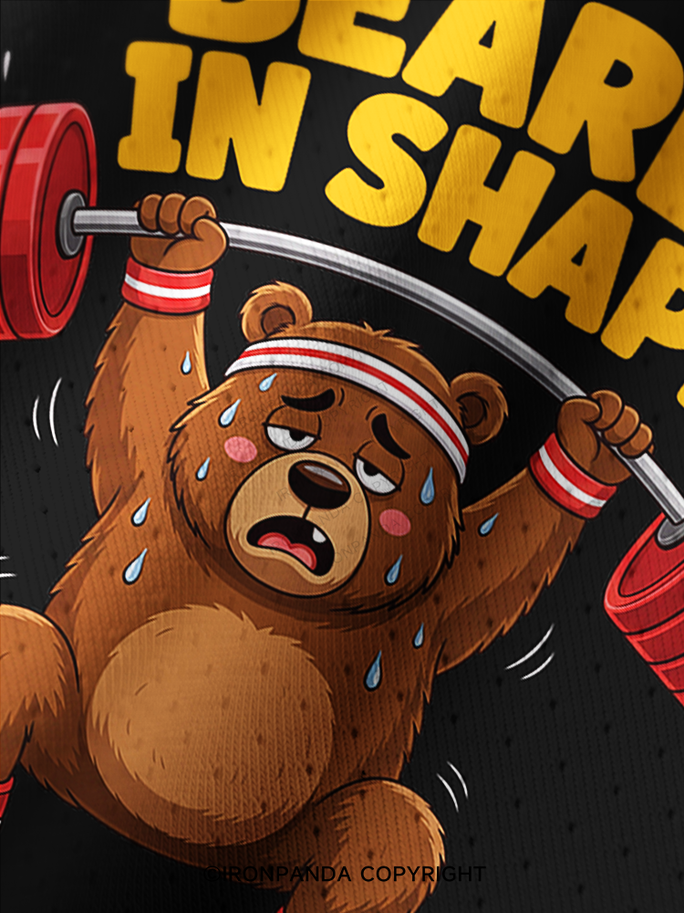 Funny Bear Workout Bearly In Shape Pro Mesh Jersey