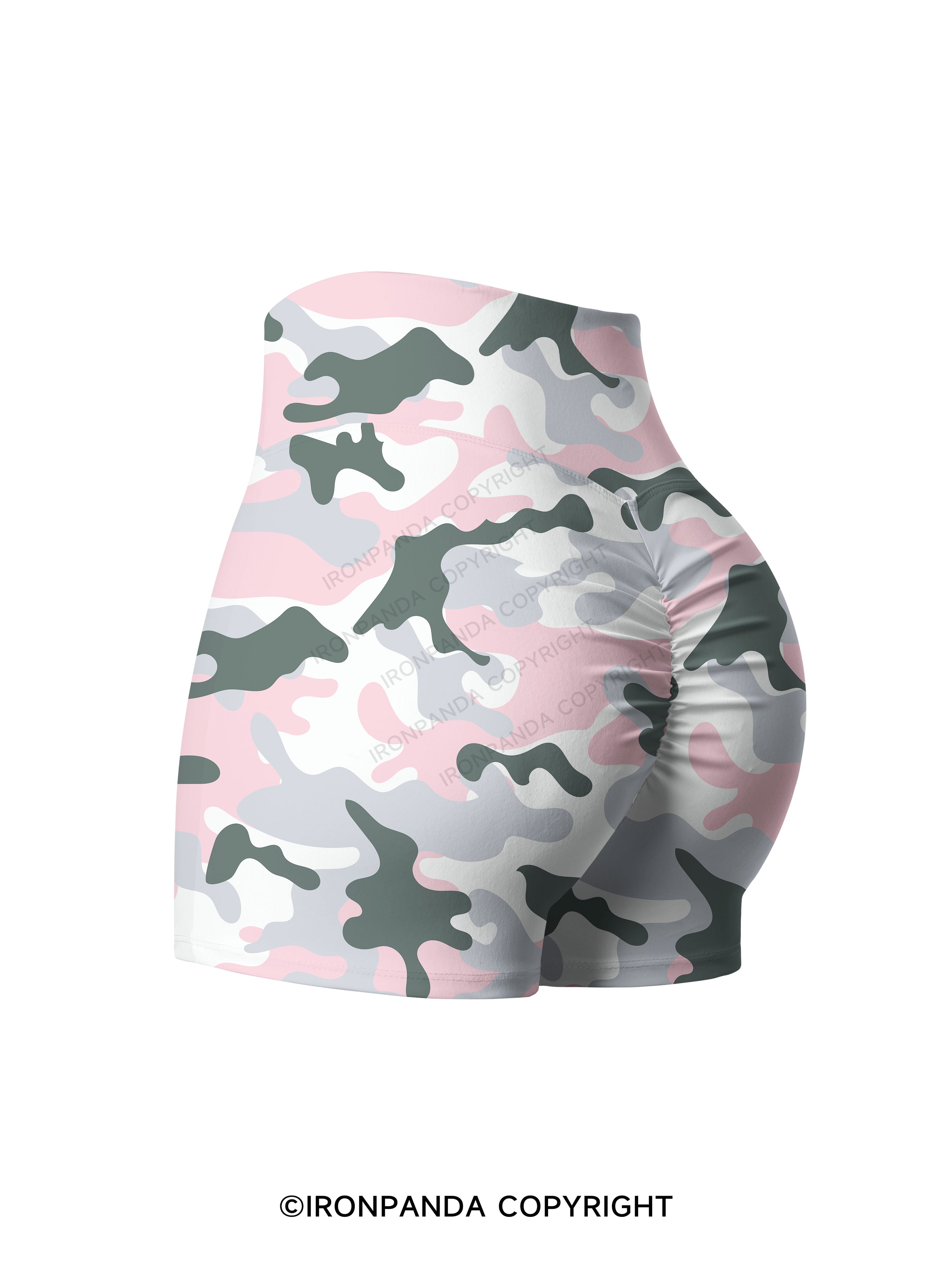 Sweet Camo Printed Yoga Shorts