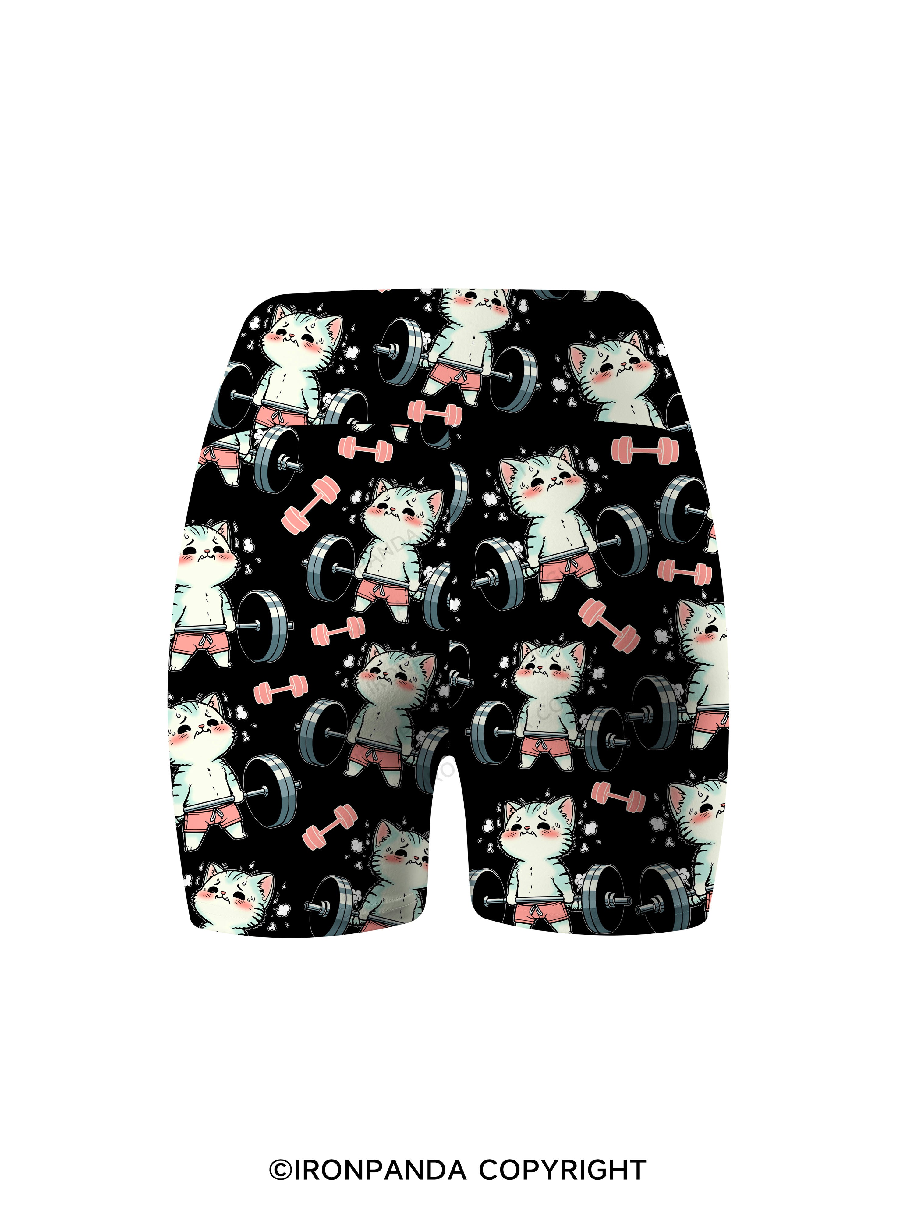 don't fart cat Printed Yoga Cycling Shorts