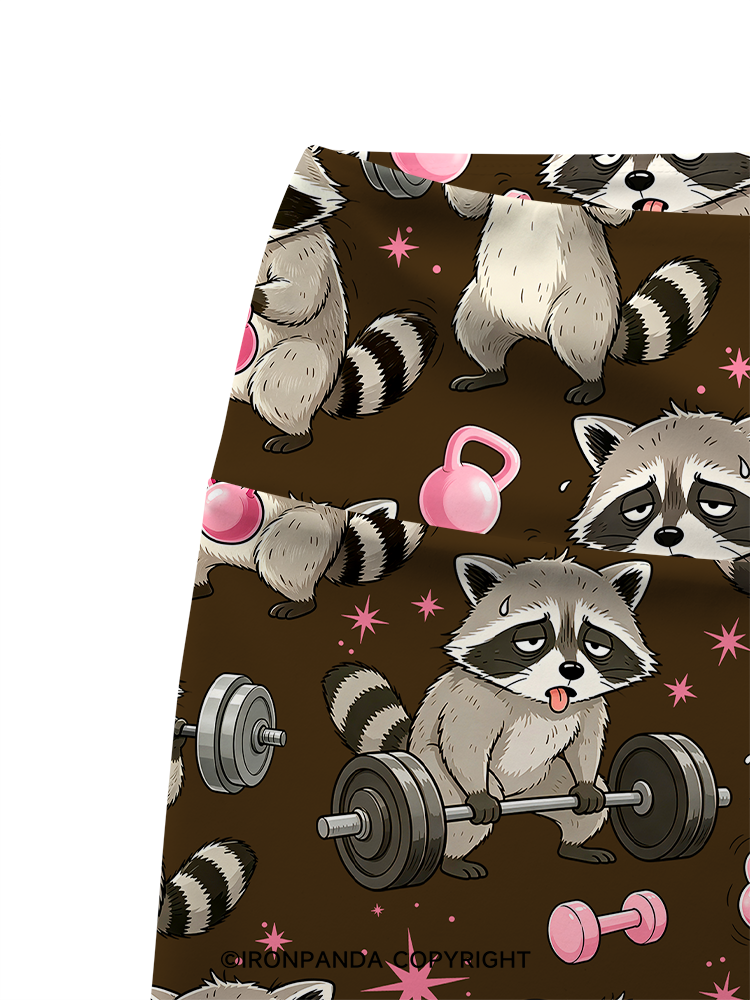 Everything Hurts And I’m Hungry Printed Yoga Cycling Shorts