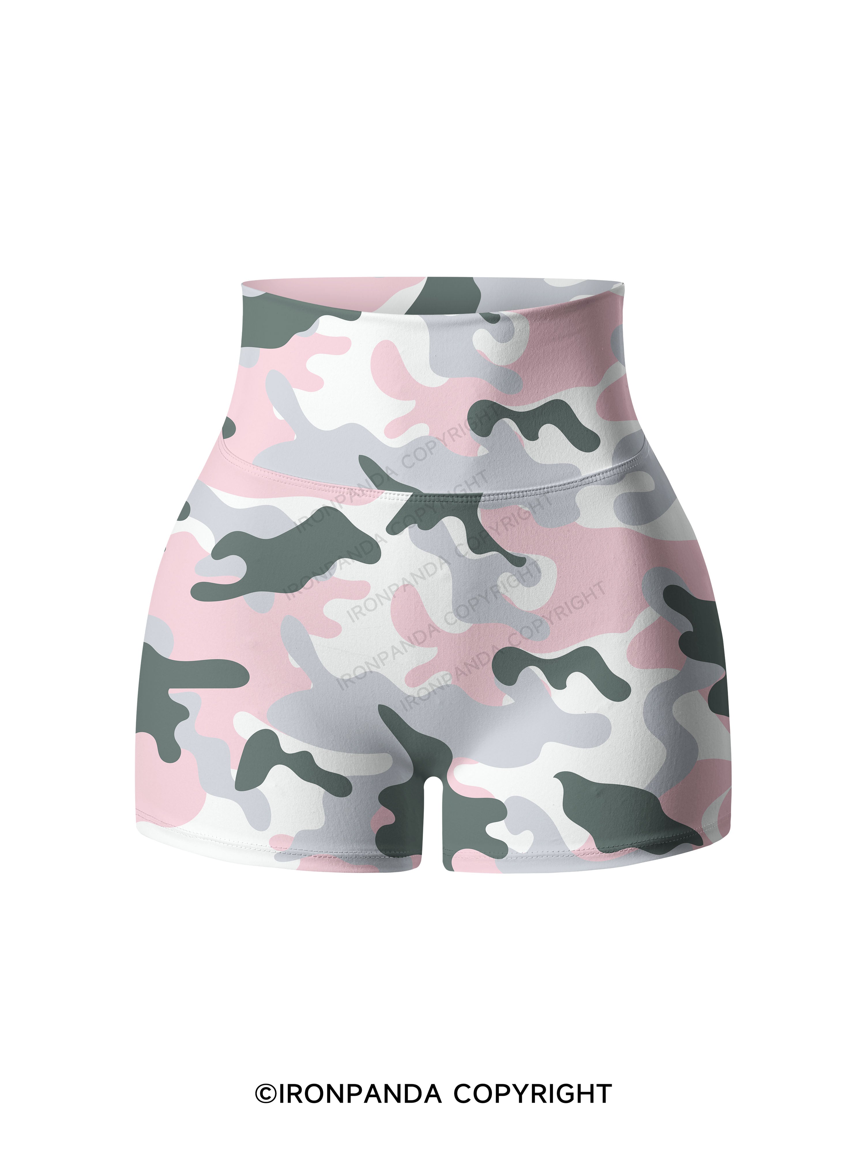 Sweet Camo Printed Yoga Shorts