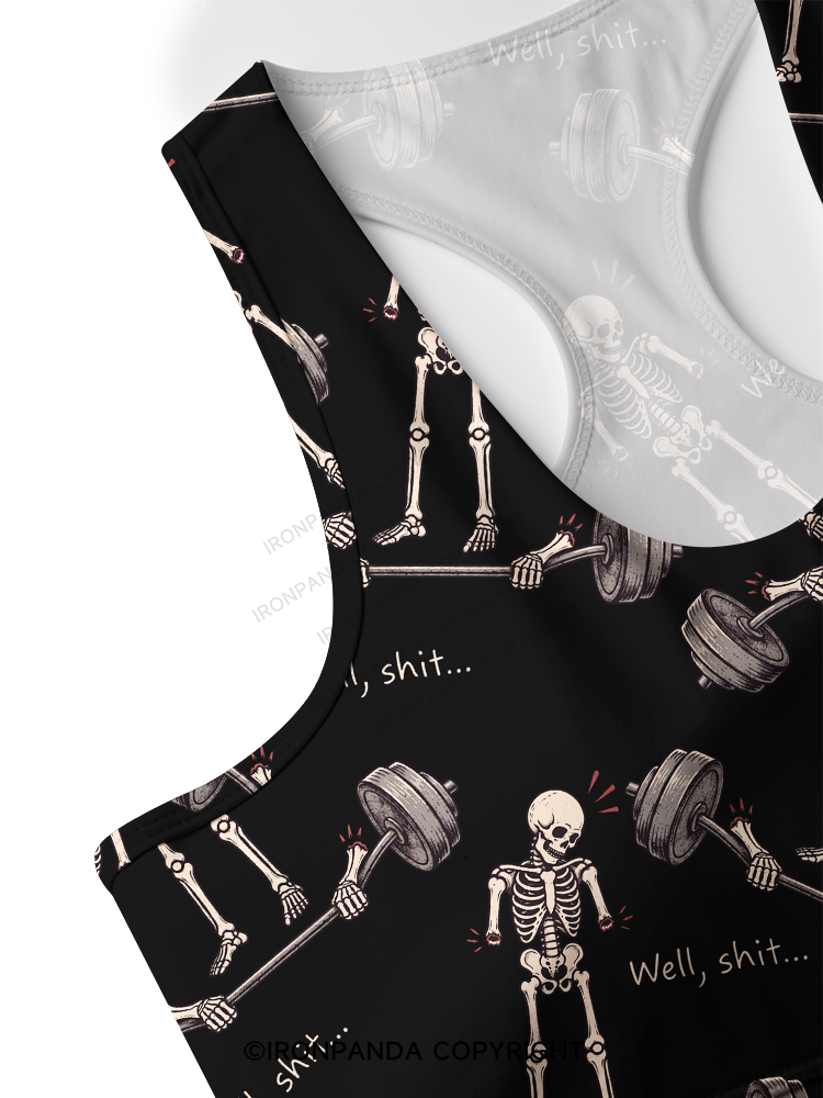 Well Shit Racerback Sports Bra