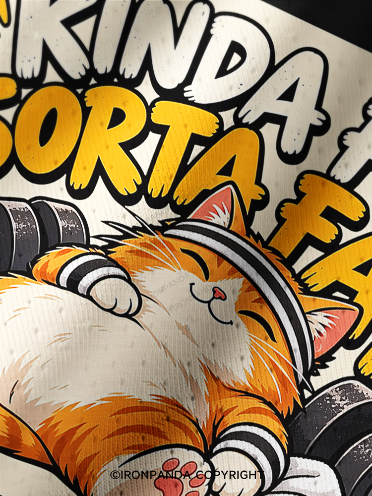 Kinda Fit Sorta Fat Cute Gym Cat Pro Mesh Jersey