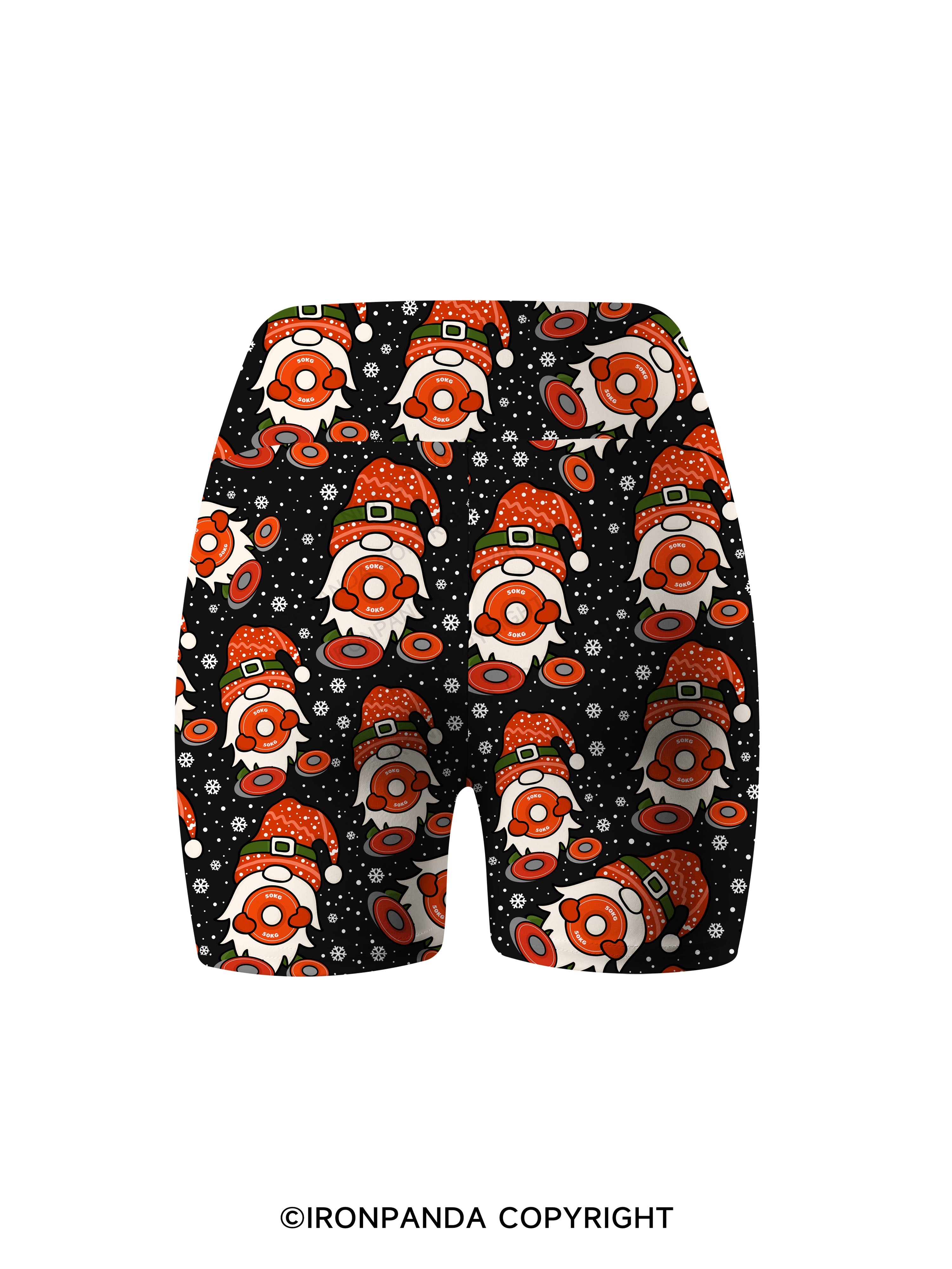 Shhh I'm Doing Math Printed Yoga Cycling Shorts