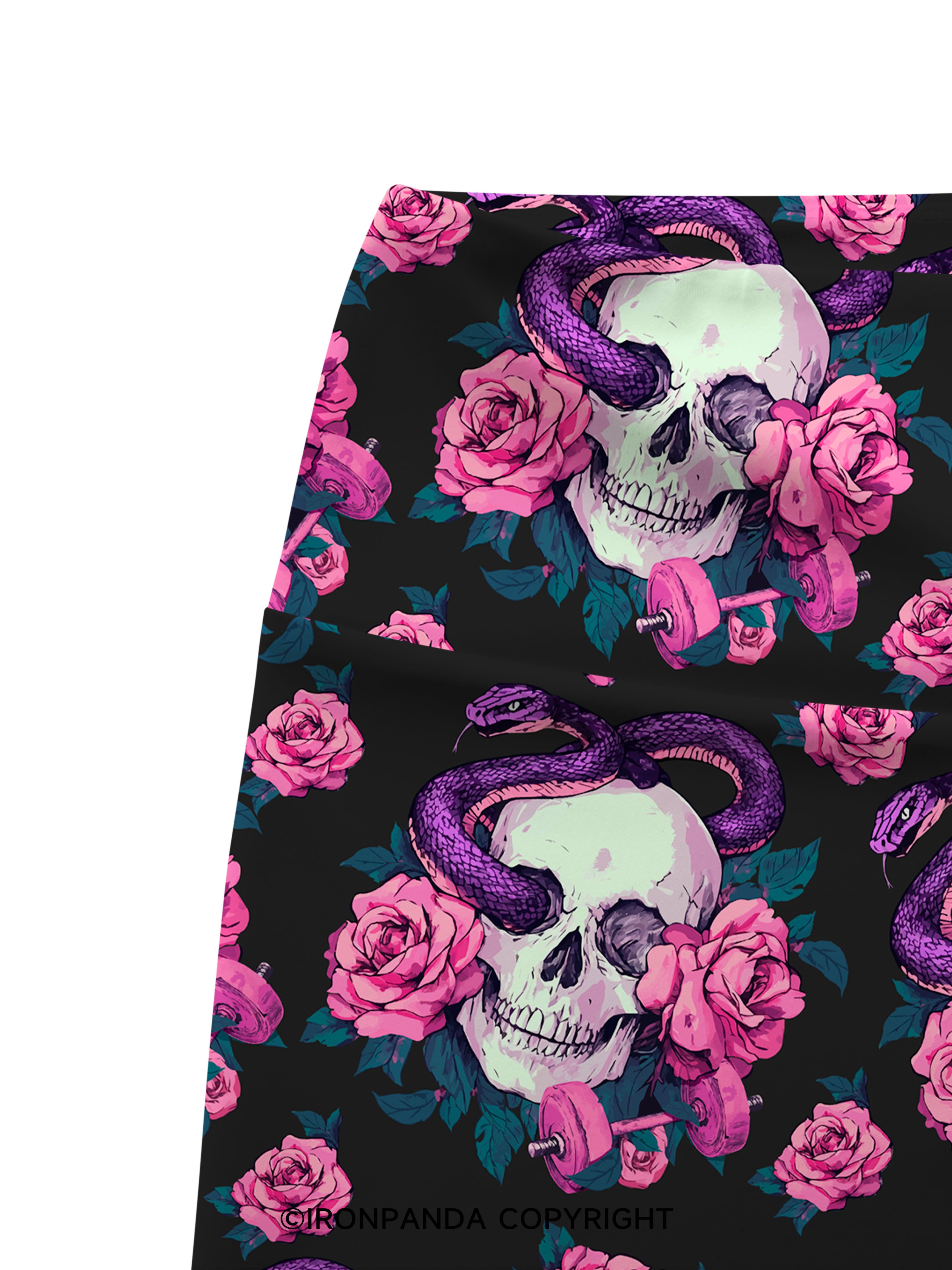 DEAD INSIDE BUT STILL MADE IT TO THE GYM Printed Yoga Cycling Shorts