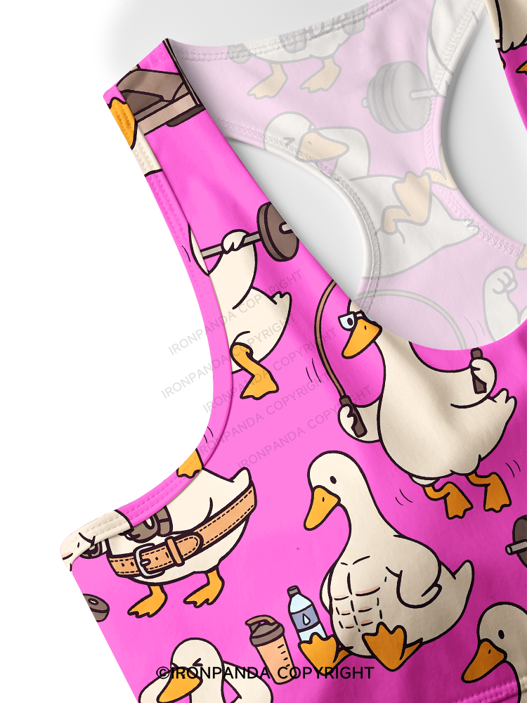 Quack Gym Racerback Sports Bra