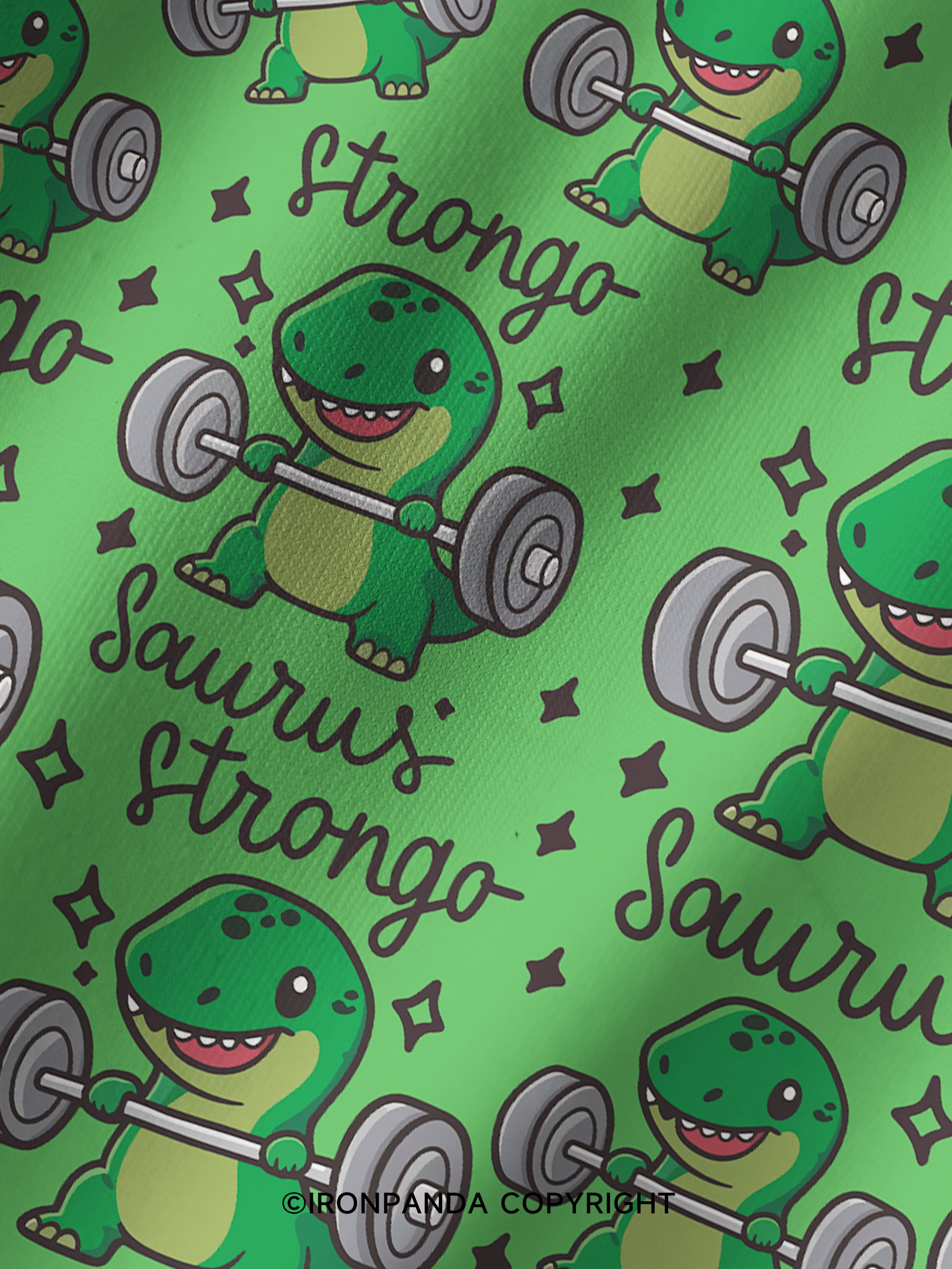 STRONGO SAURUS Printed Yoga Shorts