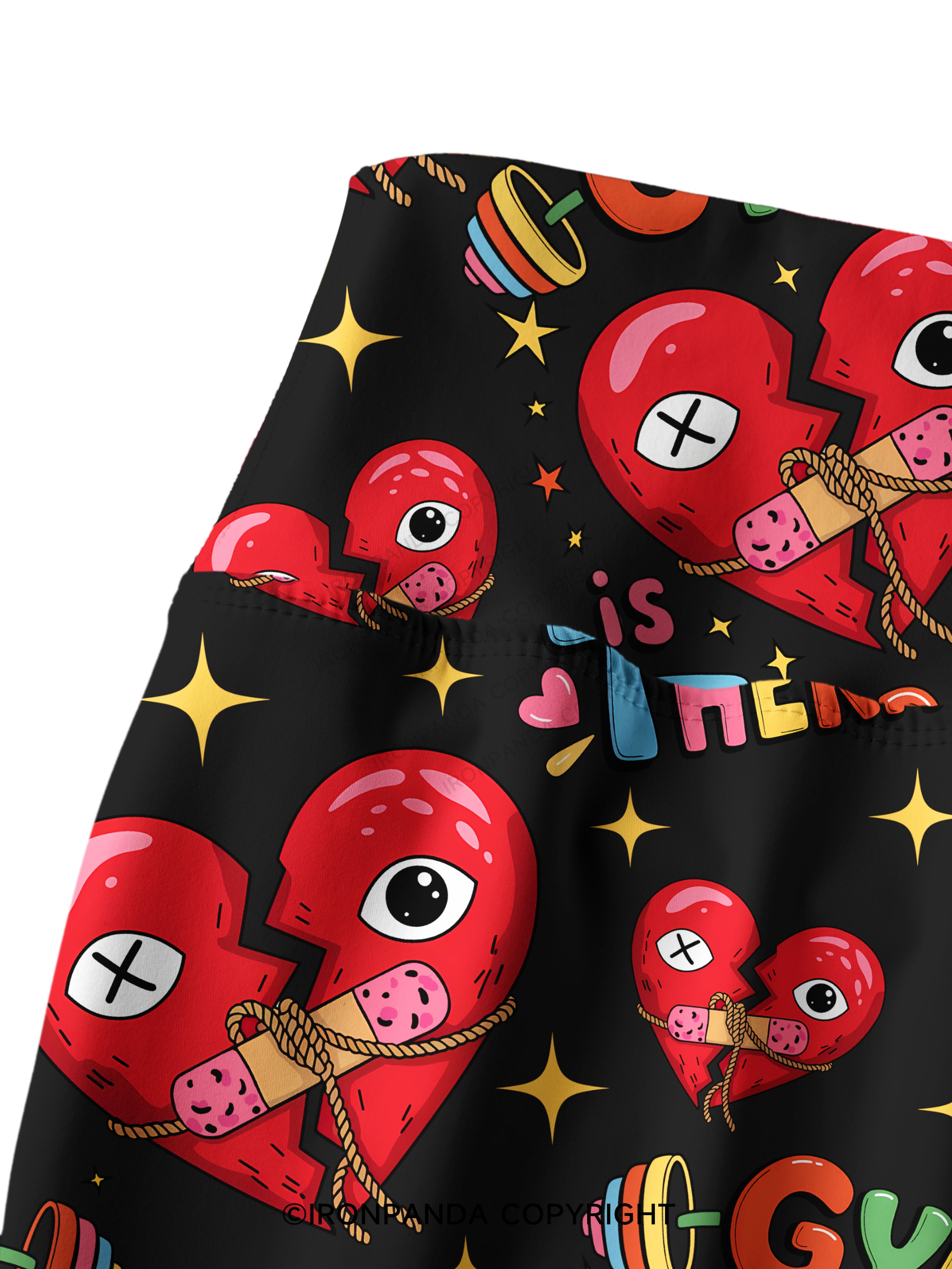 GYM IS MY THERAPY Printed Yoga Pants