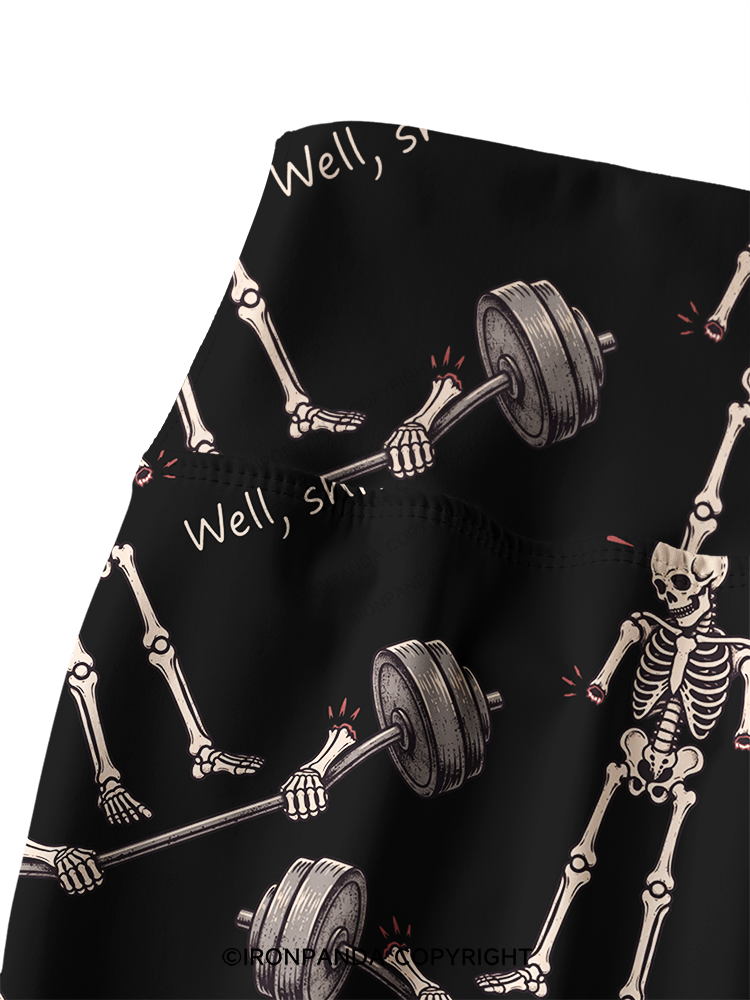 Well Shit Printed Yoga Pants