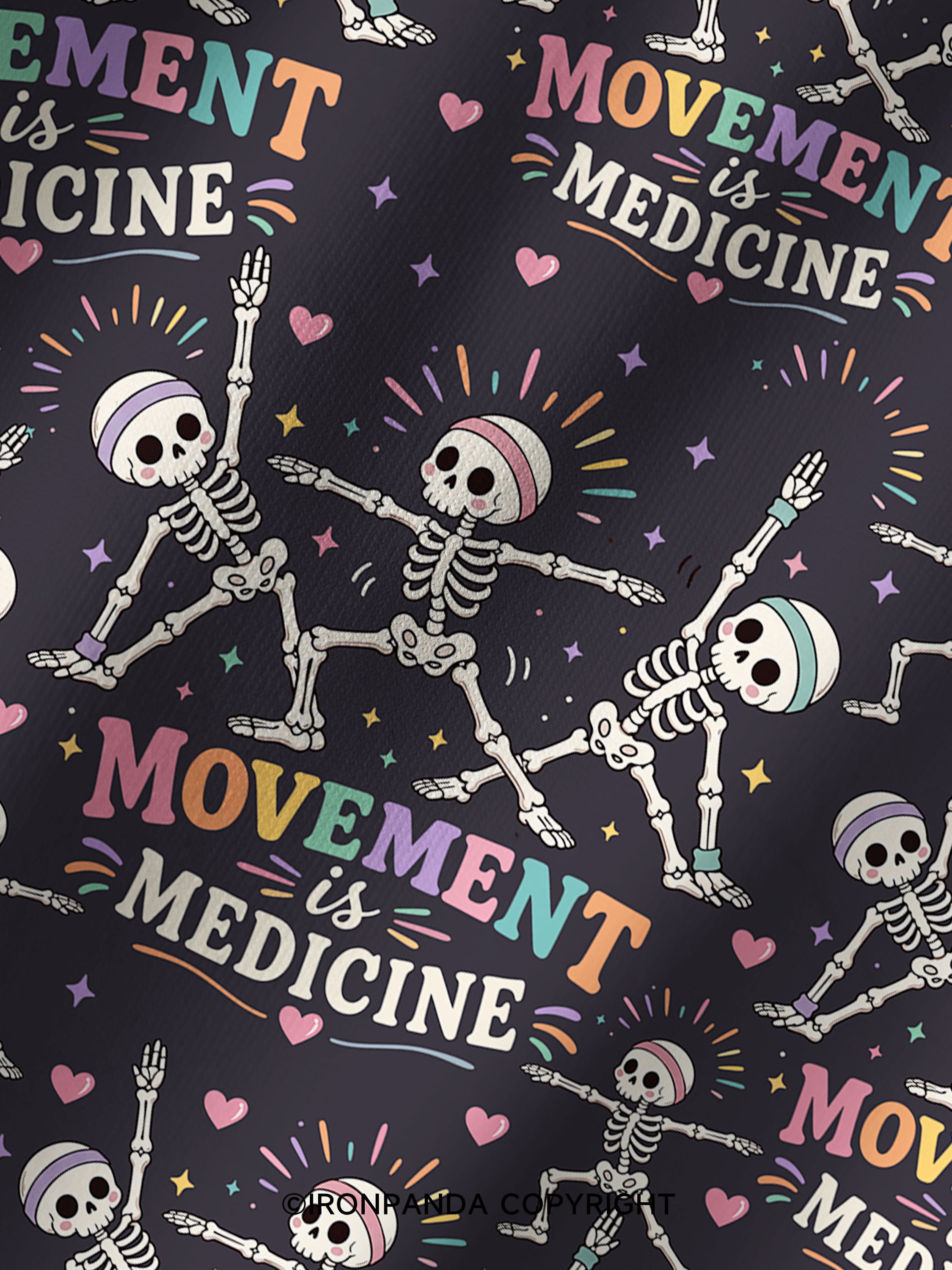 Movement Is Medicine Printed Yoga Shorts
