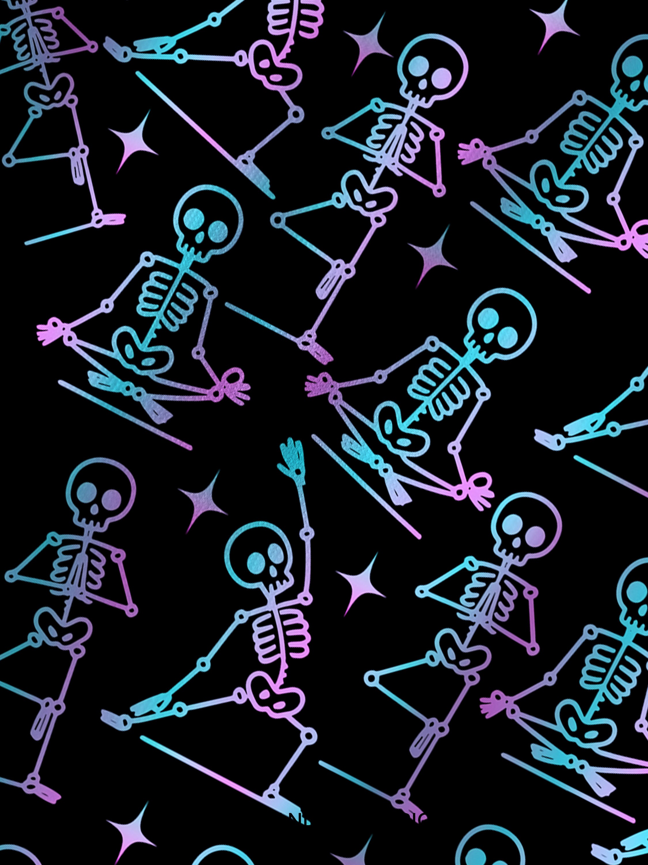 ZEN TO THE BONE SKELETON Printed Yoga Shorts