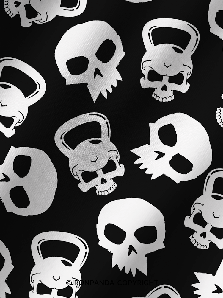 KETTLEBELL SKULL FITNESS Yoga Printed Yoga Shorts