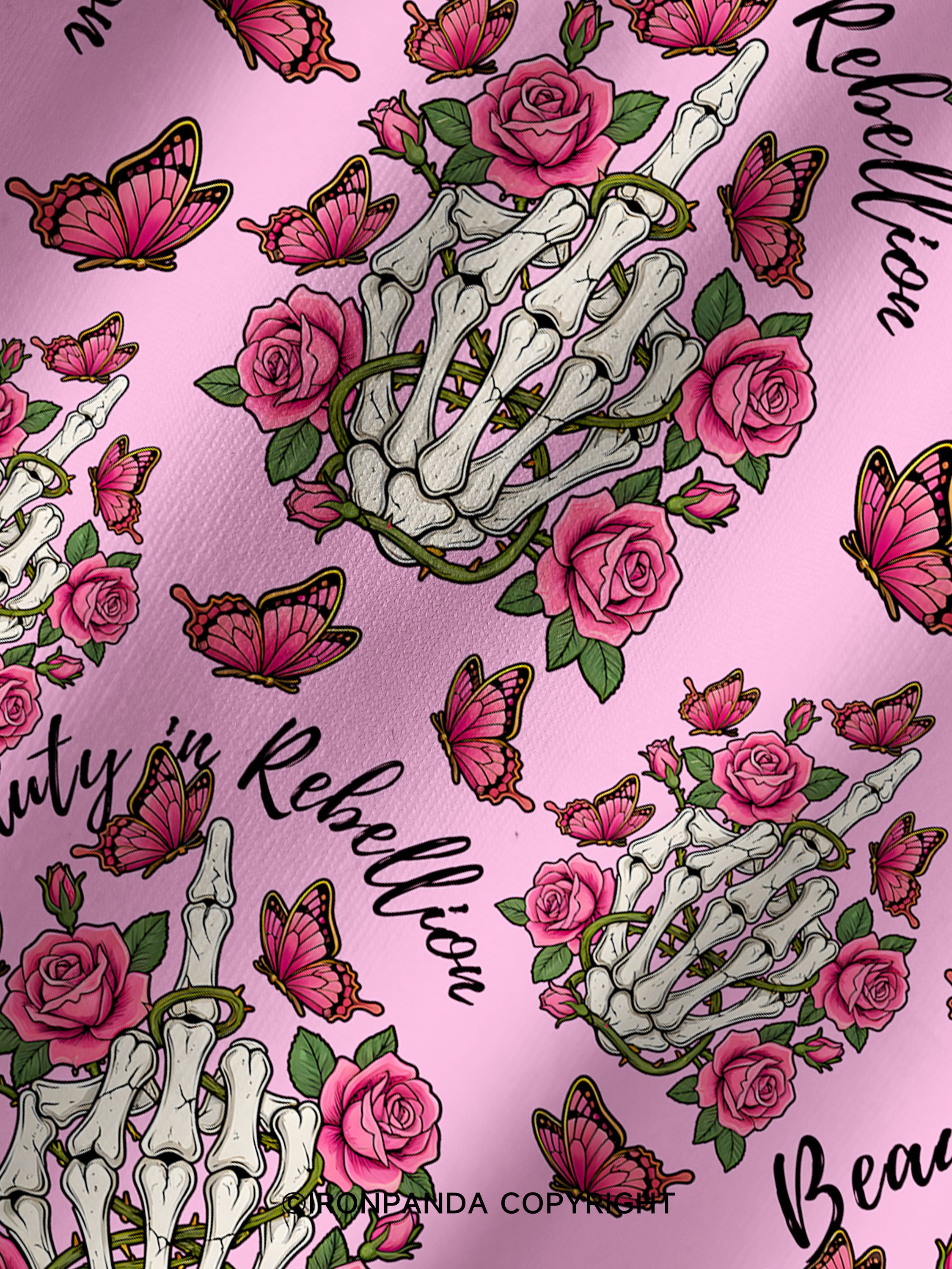 Beauty in Rebellion Printed Yoga Shorts