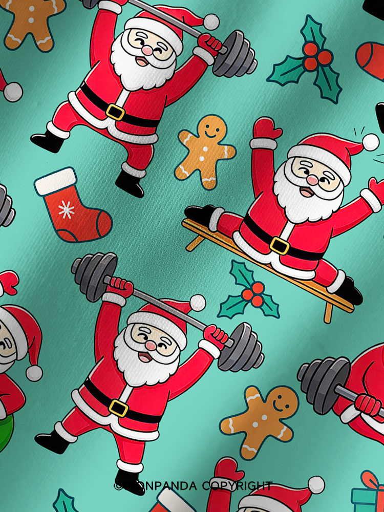 Santa Fitness Collection Printed Yoga Shorts