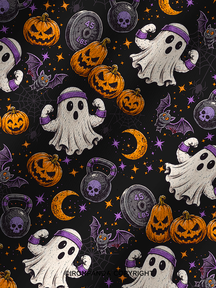 Creep It Lifting Halloween Printed Yoga Shorts