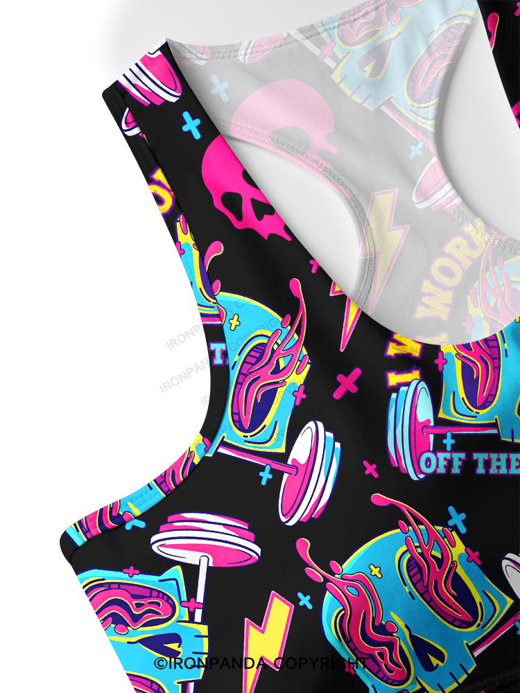 I Workout To Burn Off The Crazy Racerback Sports Bra