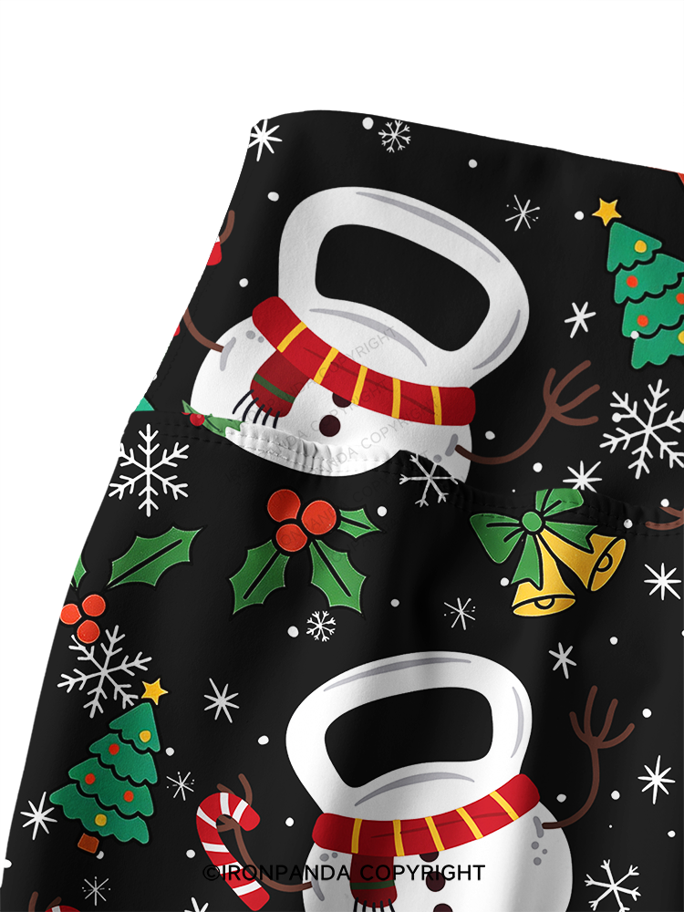 Frosty Kettlebell Printed Yoga Pants