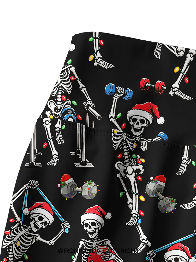 Funny Skeleton Printed Yoga Pants