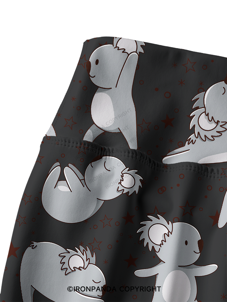 YOGA KOALAS Printed Yoga Pants