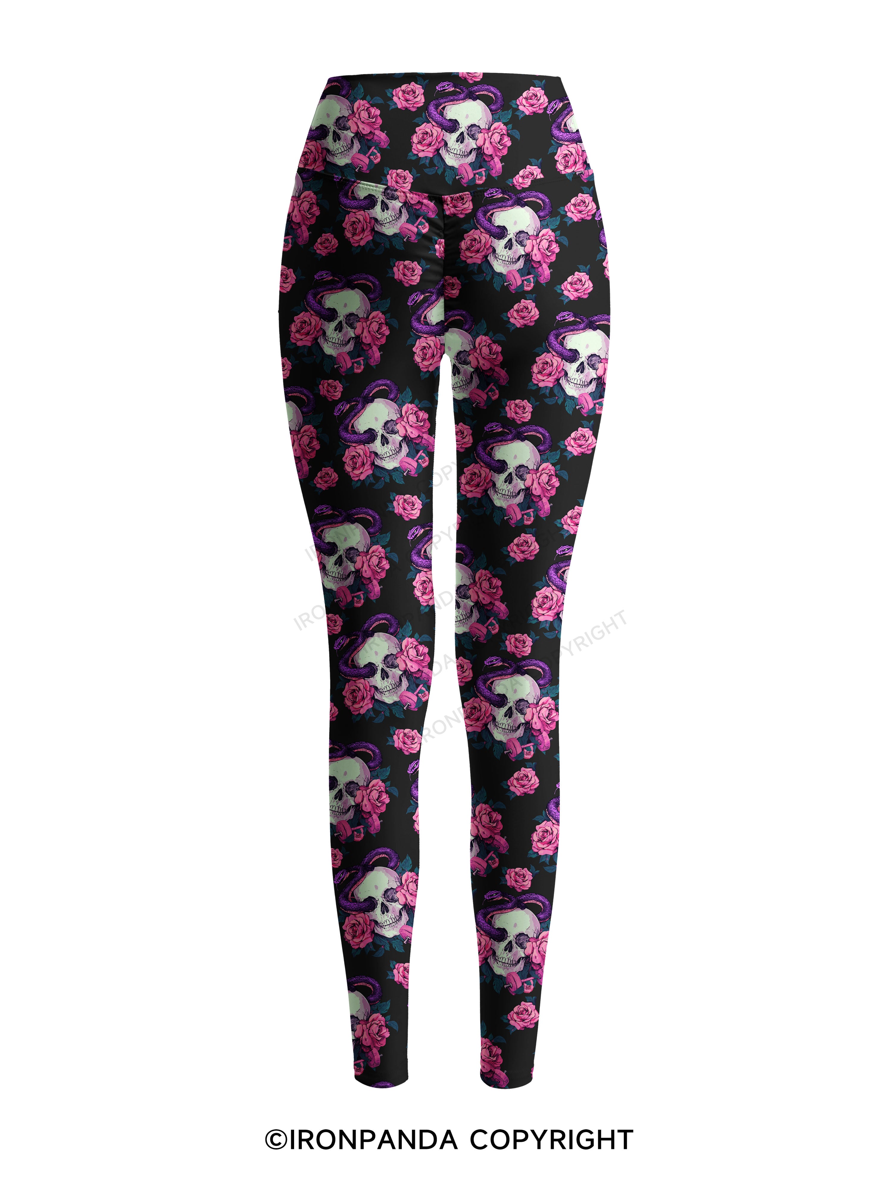 DEAD INSIDE BUT STILL MADE IT TO THE GYM Printed Yoga Pants