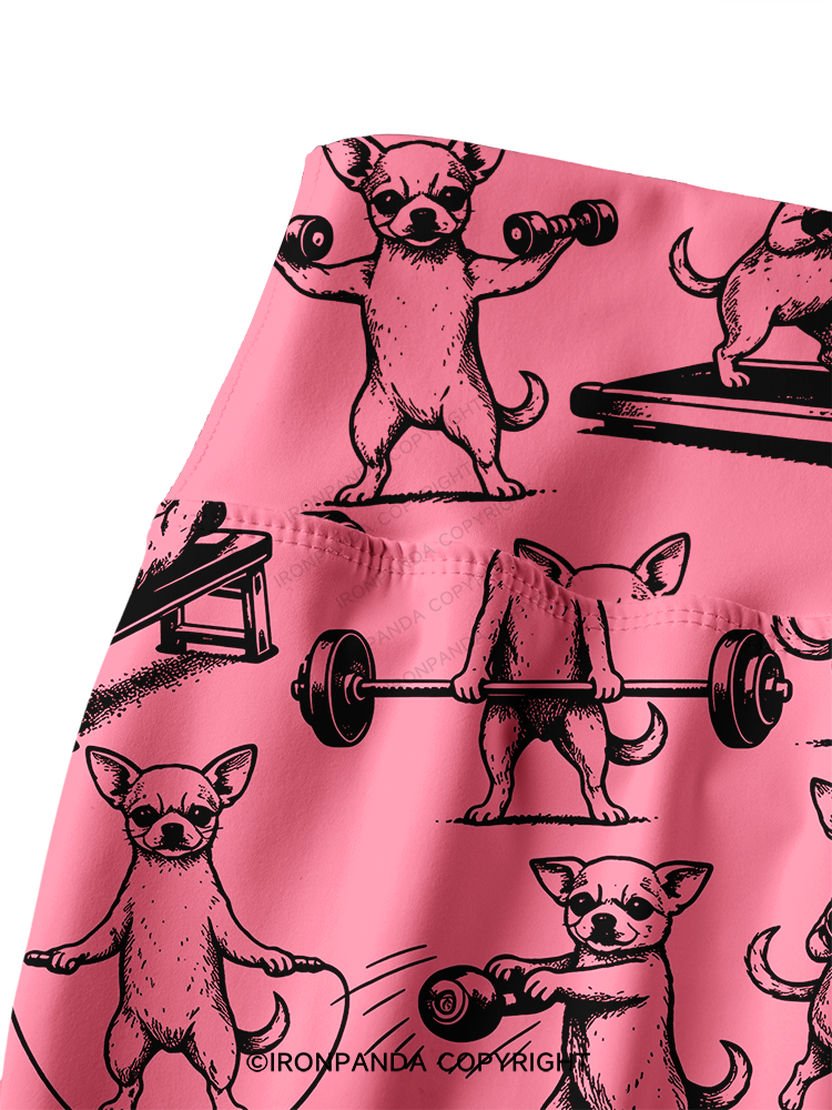 Chihuahua Workout Printed Yoga Pants